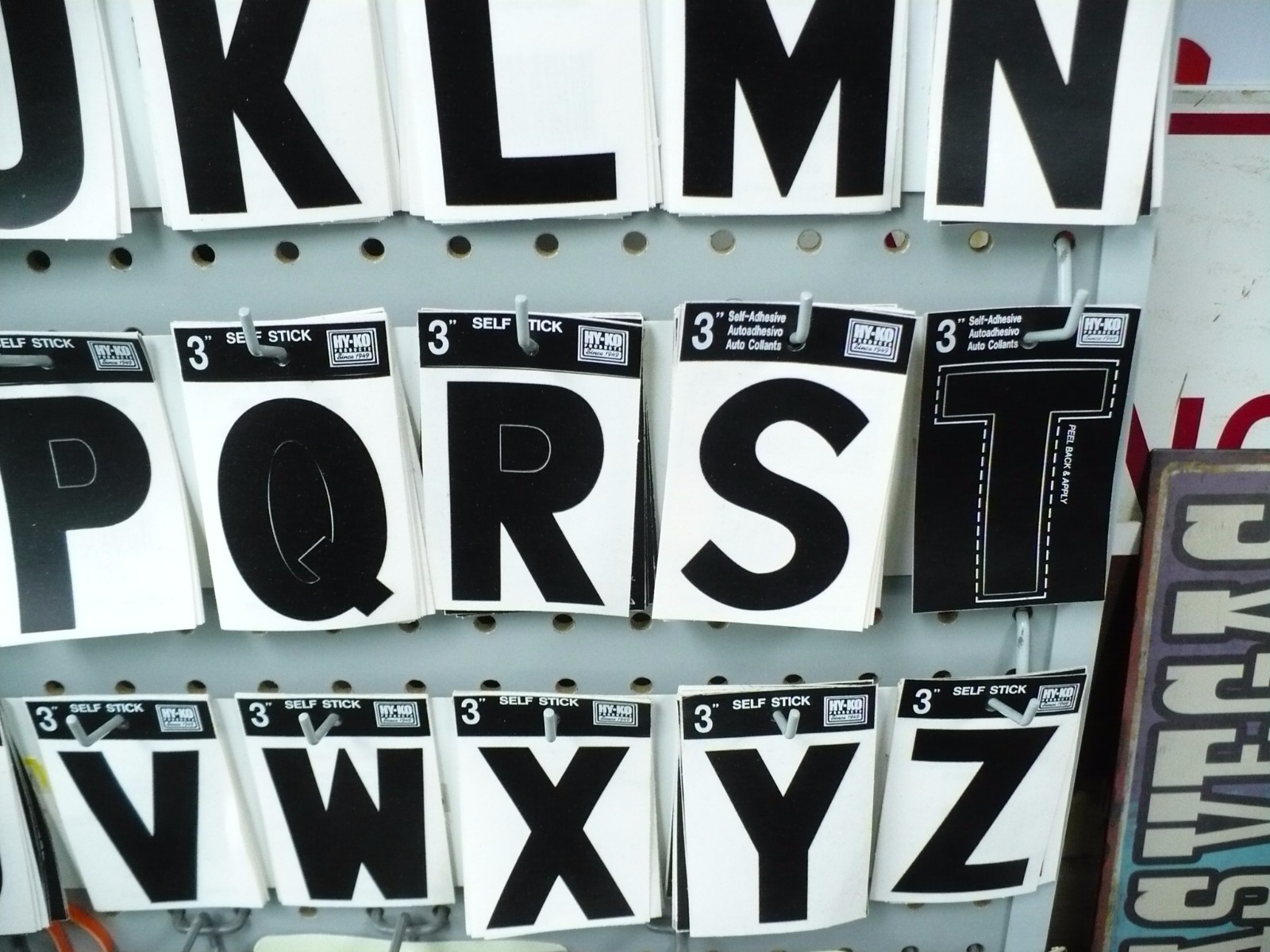 Vinyl Numbers & Letters, Matte Black 3″ Self-Adhesive (Price Per Number/Letter)