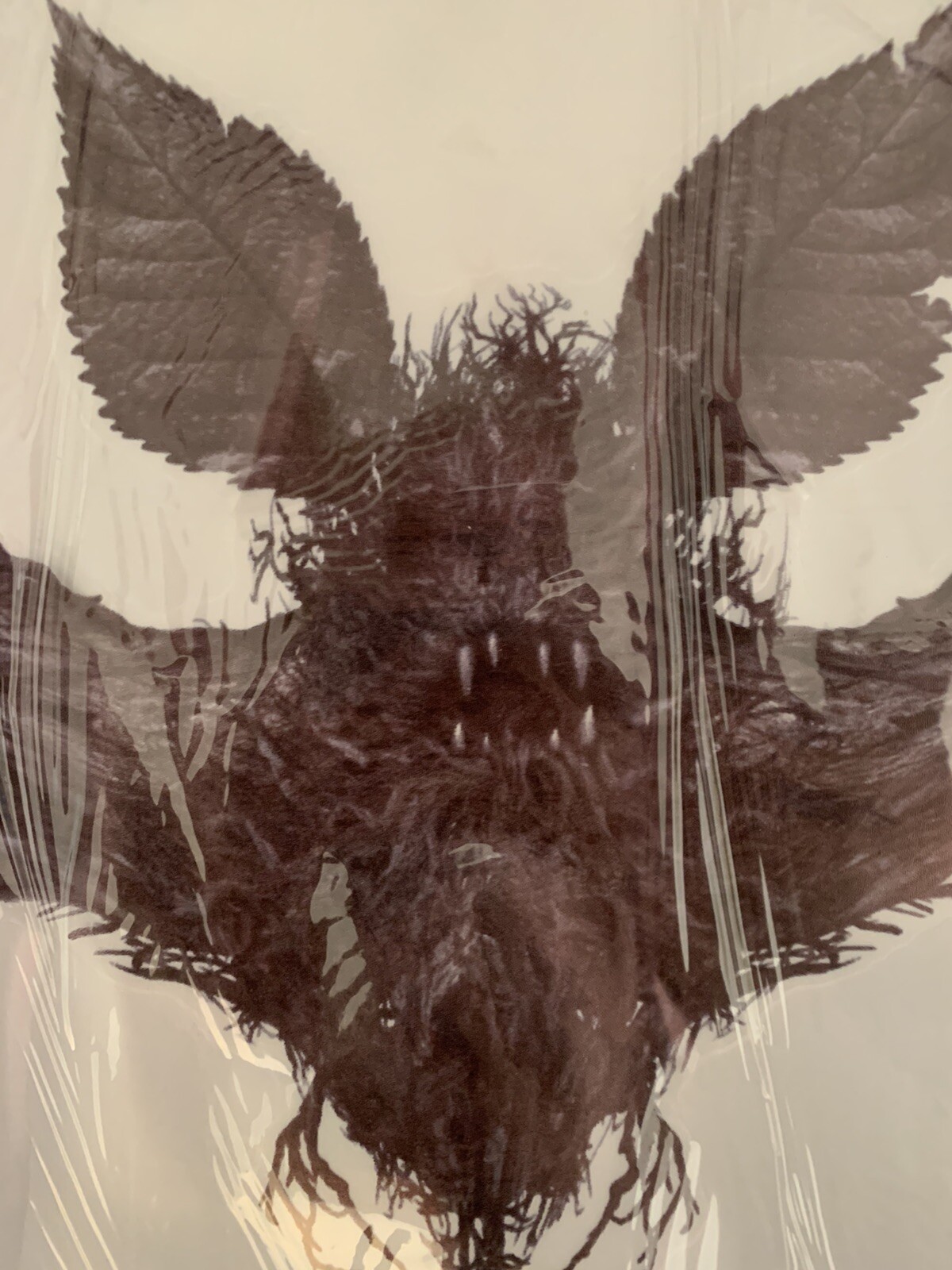 Scary Bat Vinyl Window Cling Decal 28 In x 10 In NEW See Pictures
