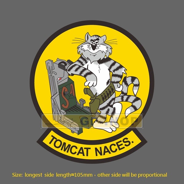 F-14 tomcat naces Vinyl Sticker luggage laptop skateboard car stickers