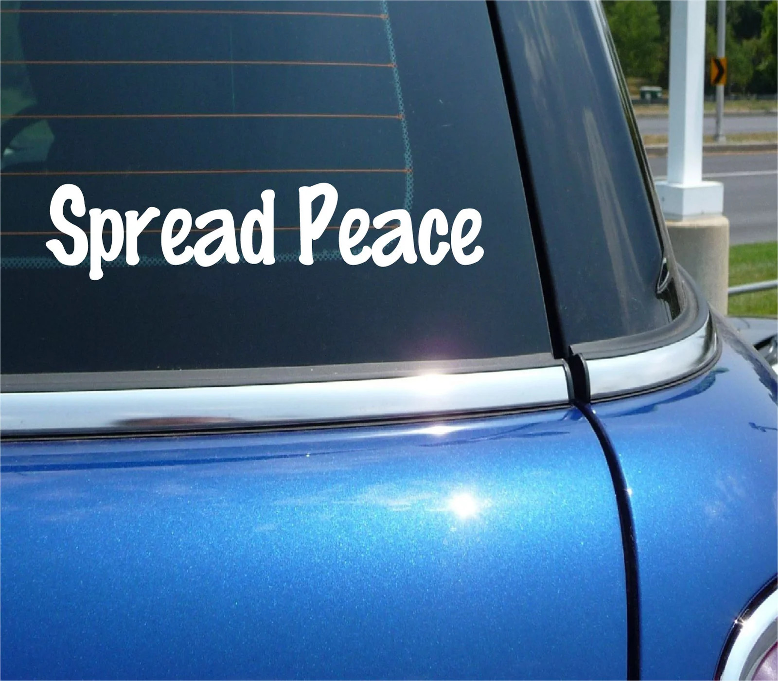 SPREAD PEACE RELIGION SPIRITUAL CALM FAITH DECAL STICKER FUNNY CAR TRUCK