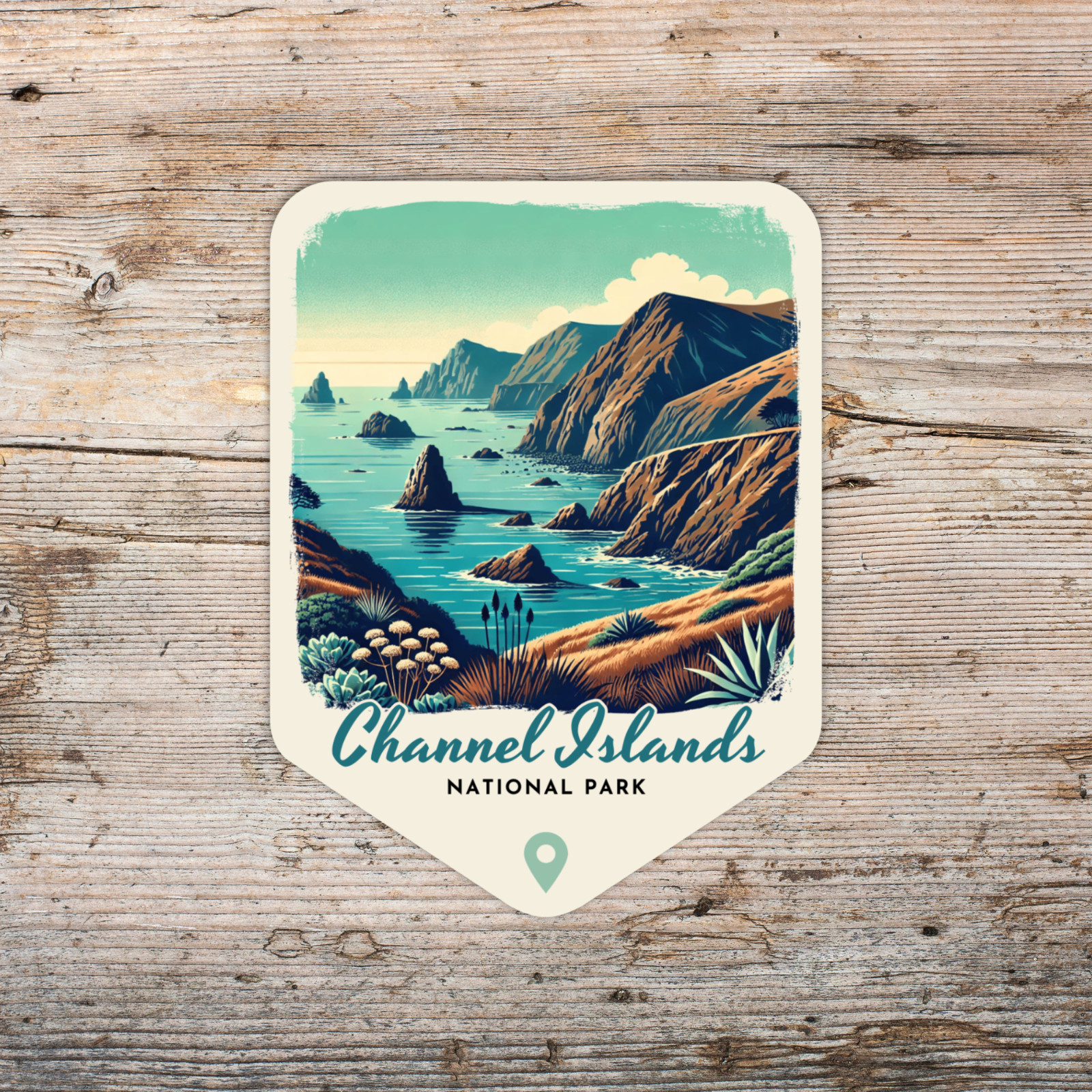 Channel Islands National Park Sticker Retro Style Waterproof Vinyl Decal
