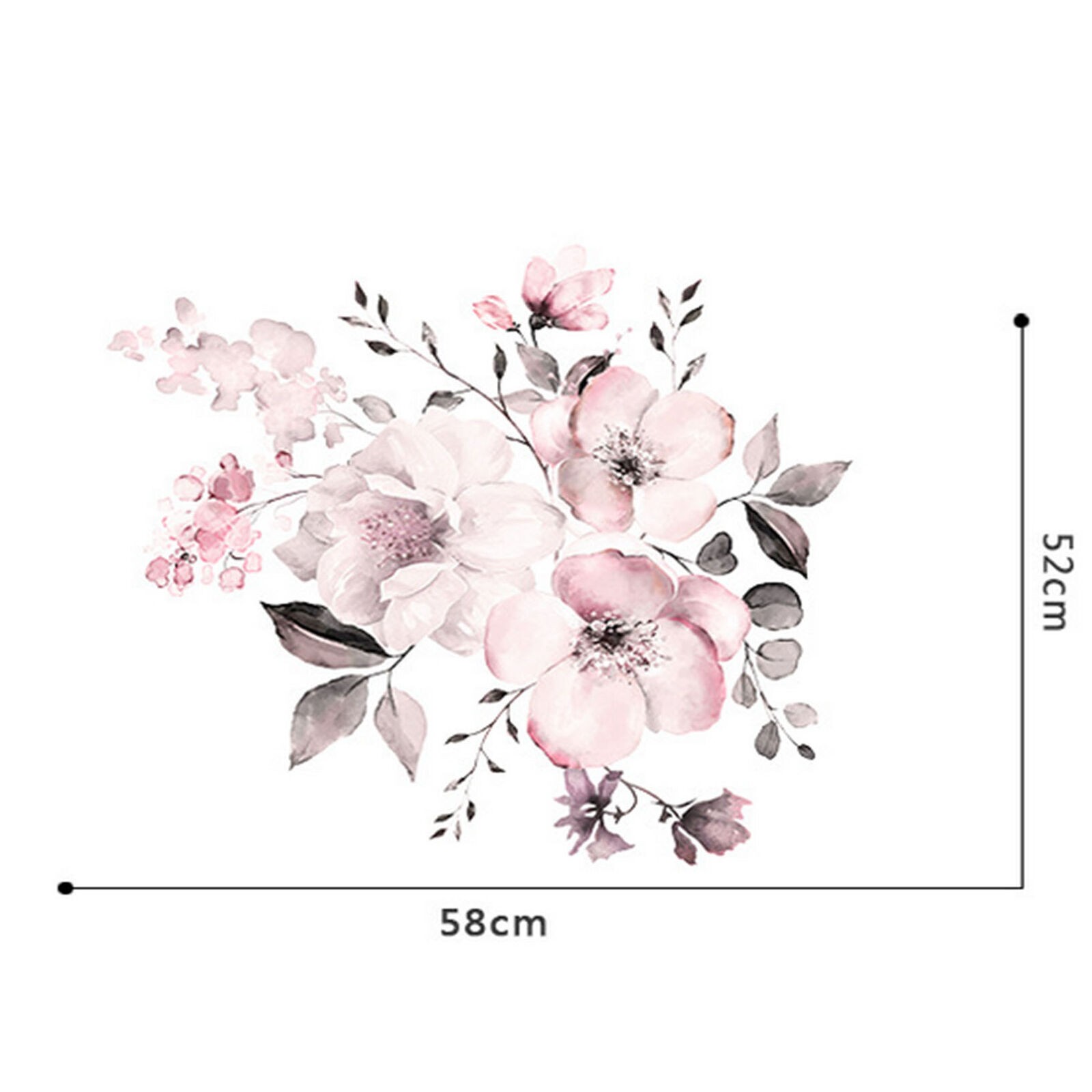 DIY Wall Sticker Decal Mural Vinyl Quote Home Room Decor Art 3D Flower Removable