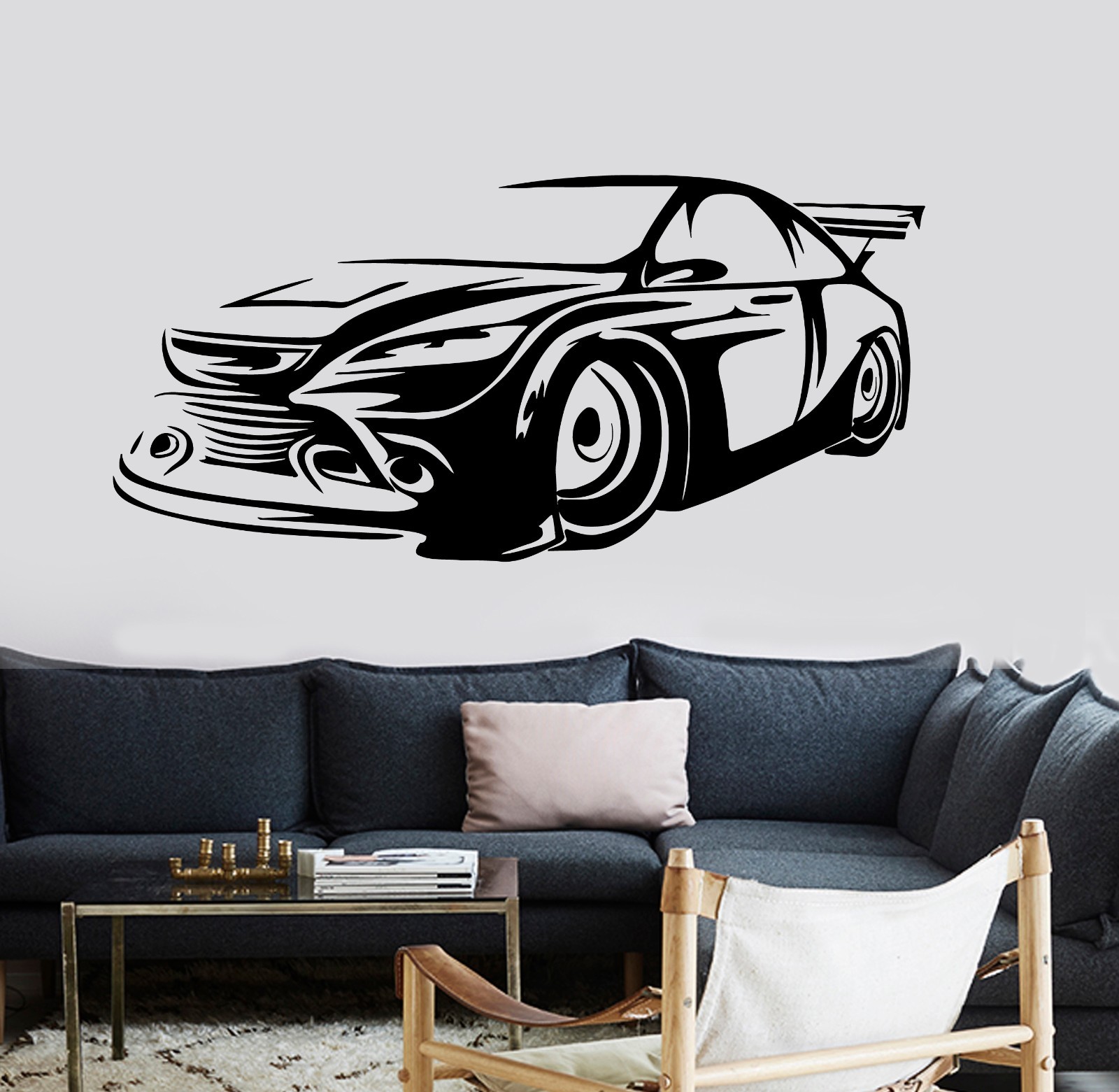 Wall Vinyl Decal Sport Car Luxury Speed Vehicle Amazing Decor z3728