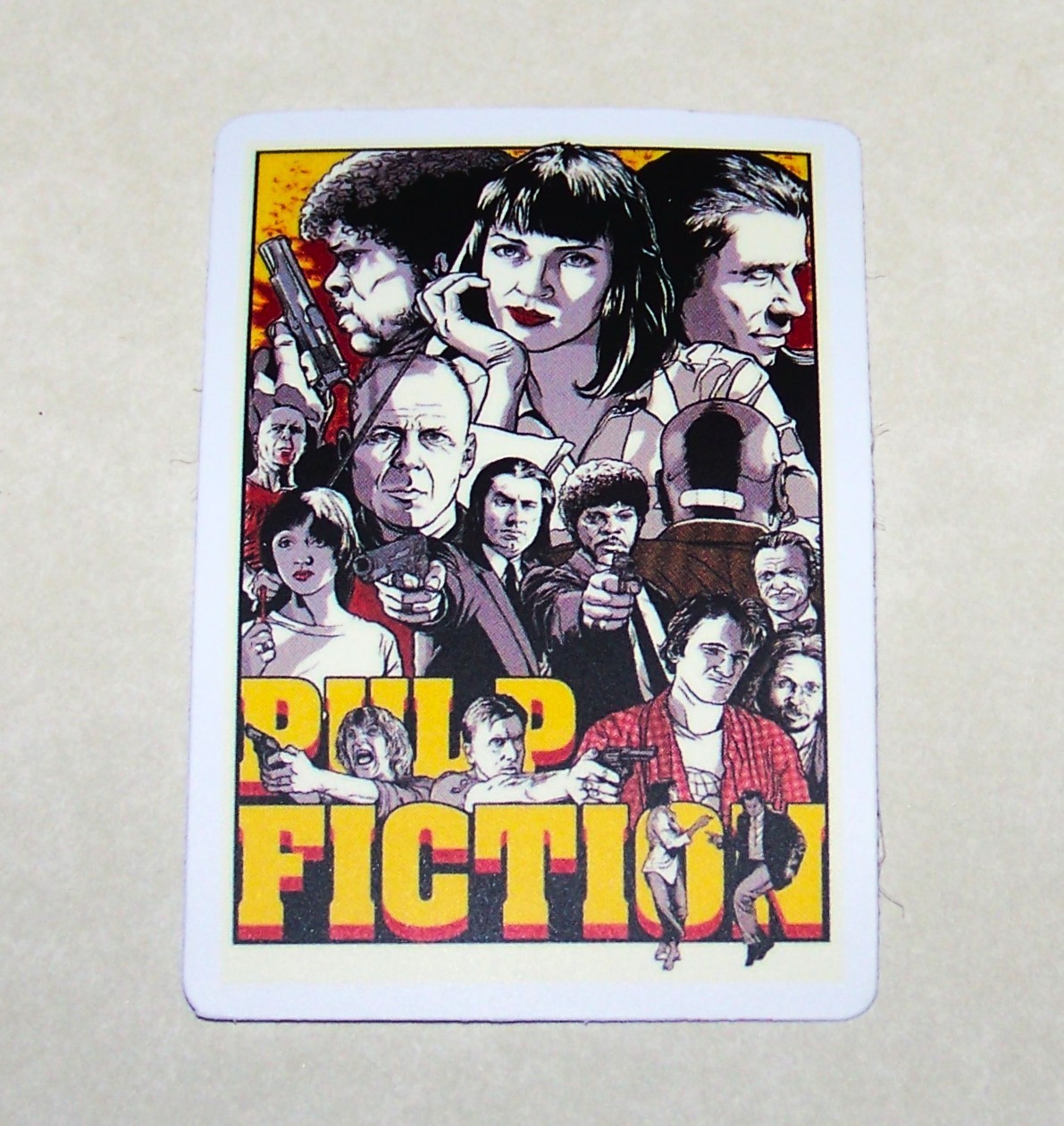 Pulp Fiction Cast Cut Sticker Decal Movie Tarantino Film – PULP FICTION