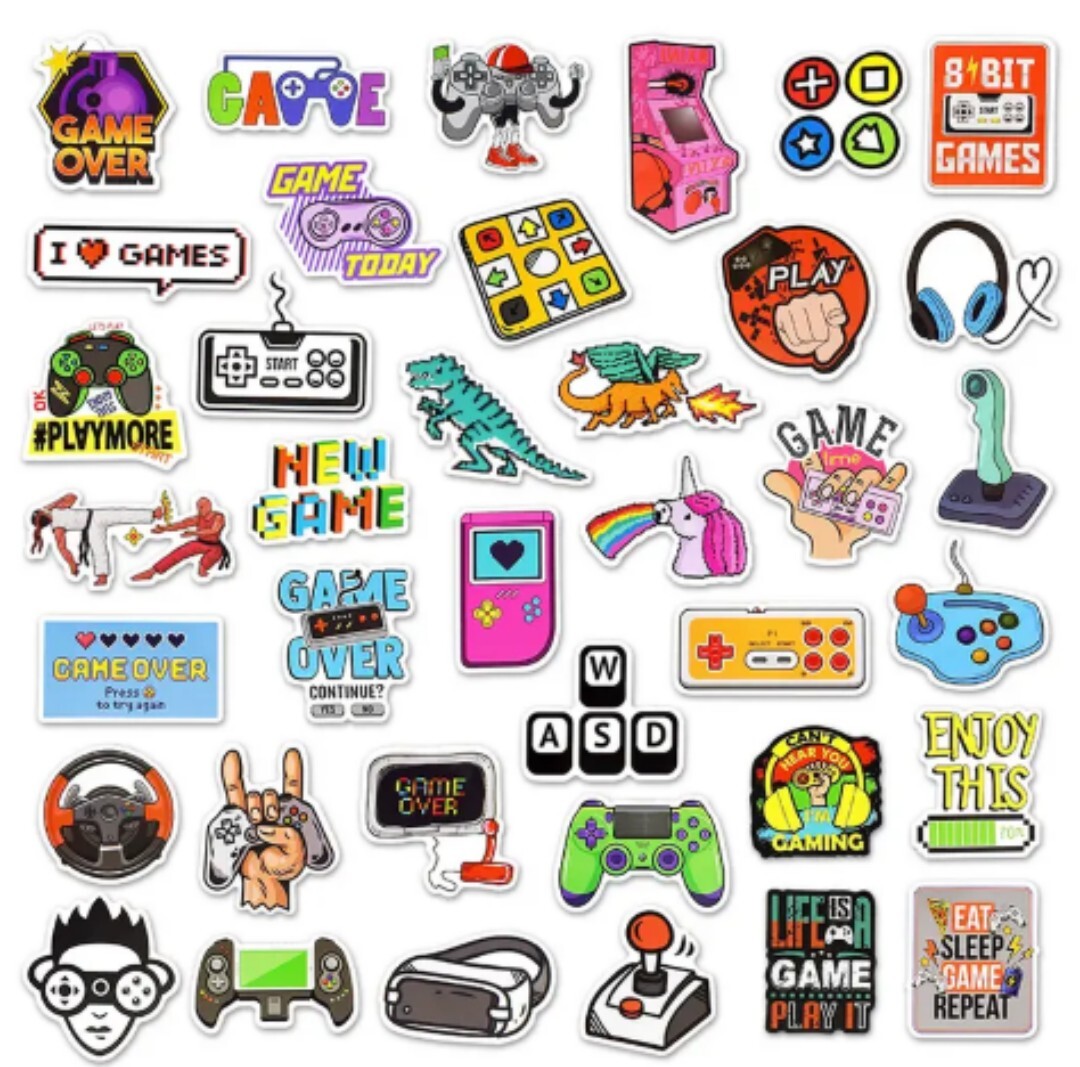 20 PCS Gaming Gamers Video Games Stickers BRAND NEW