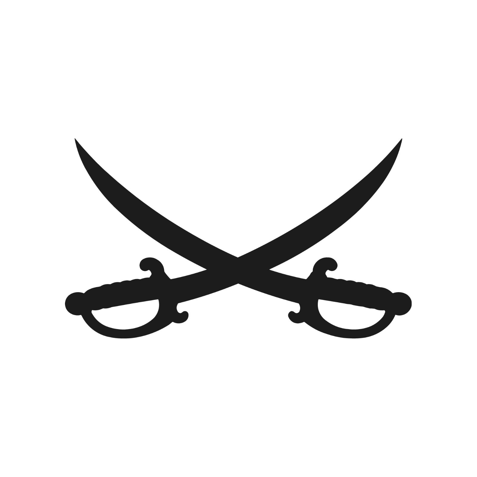 Crossed Pirate Swords Cutlass Vinyl Decal Jolly Roger Style Car Sticker