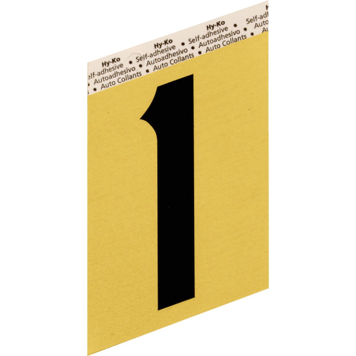 Hy-Ko Aluminum 3-1/2 In. Non-Reflective Adhesive Number One GG-25/1 Pack of 10