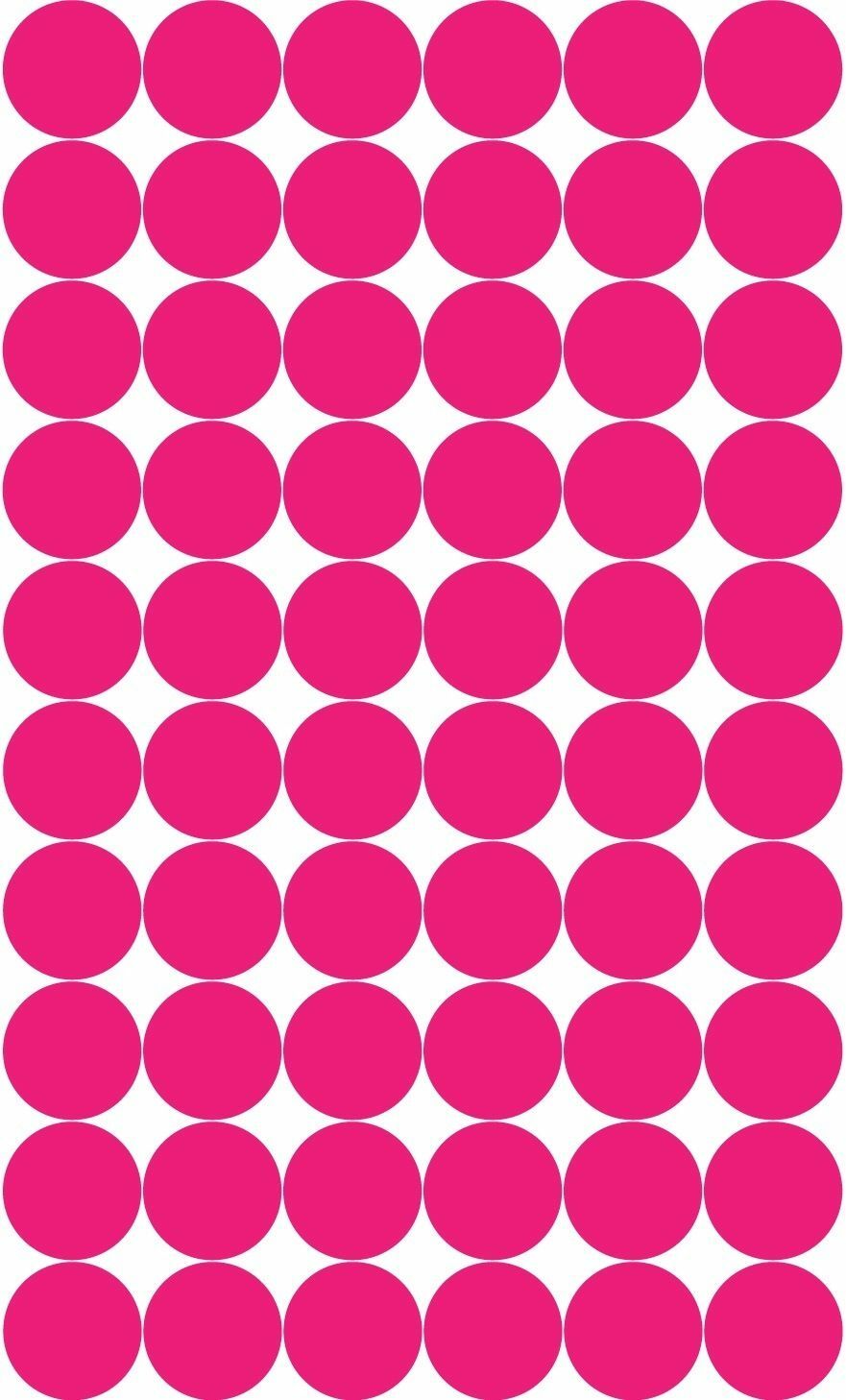 60 POLKA DOTS 2 Inch Vinyl Stickers. Wall Decal Circles 2.0 Inch Color Dot
