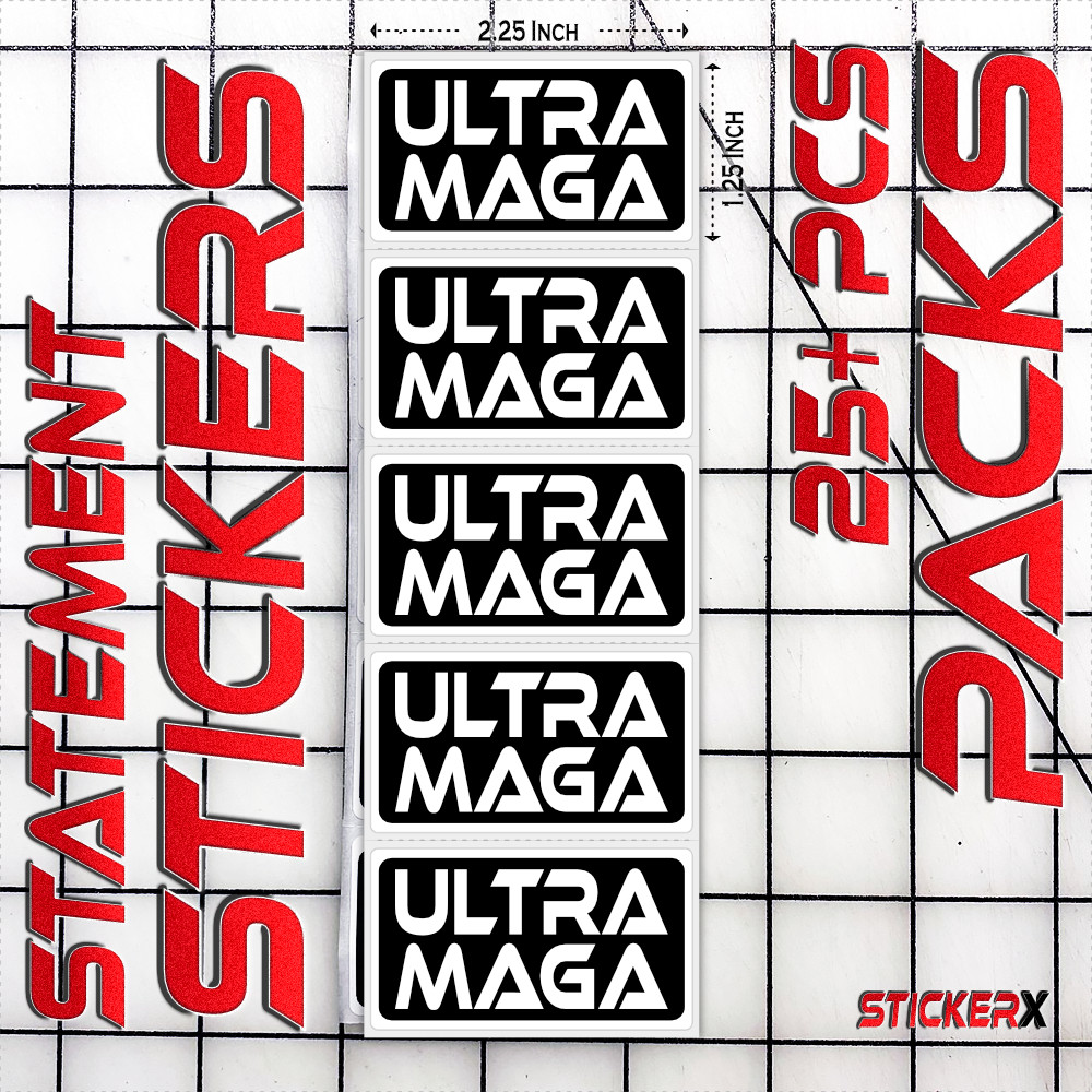“ULTRA MAGA” 25-250 Bulk Stickers IMPEACH Anti Joe Biden Sucks Prank Gag Decal