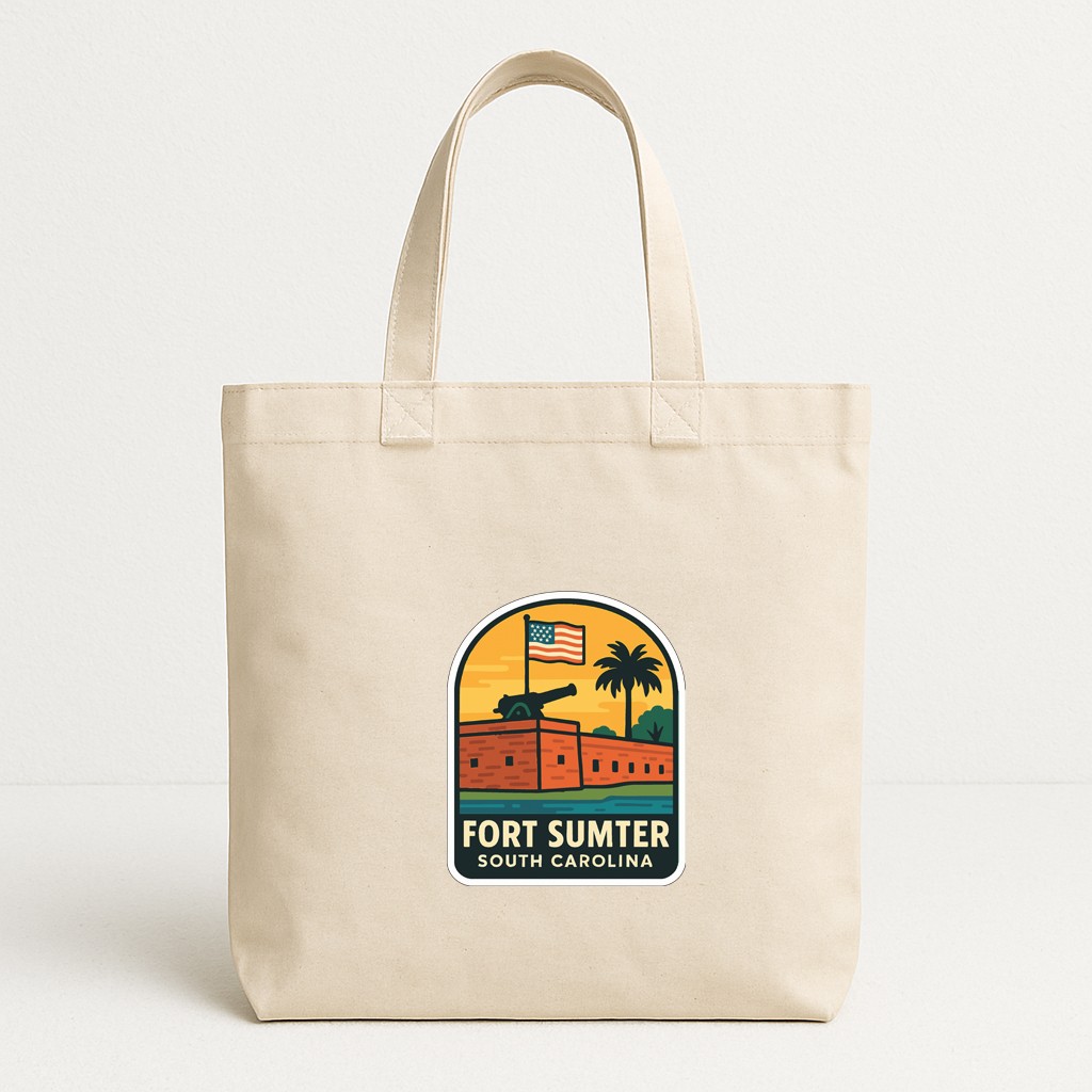 Fort Sumter South Carolina Iron On Heat Transfer Vinyl HTV Die-Cut Symbolic