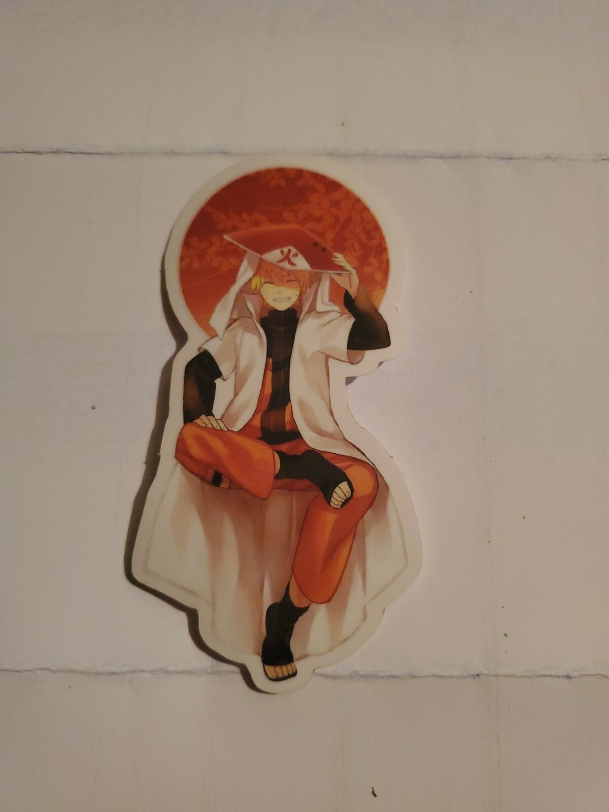 Naruto luaghing hokage- Anime – Sticker size (4×2 inches)