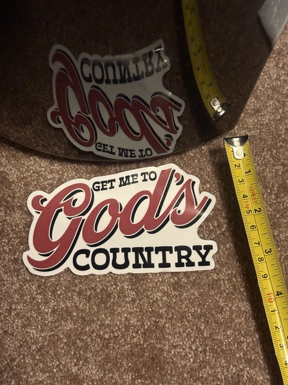 Get Me to God’s Country Morgan Wallen Vinyl Die Cut Sticker 5” Decal Red Black