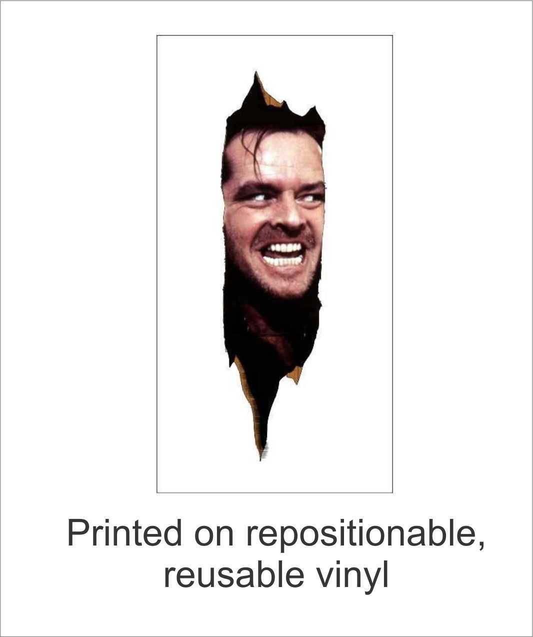 The Shining Here’s Johnny Repositionable Decal + REDRUM Removable Decal Sticker