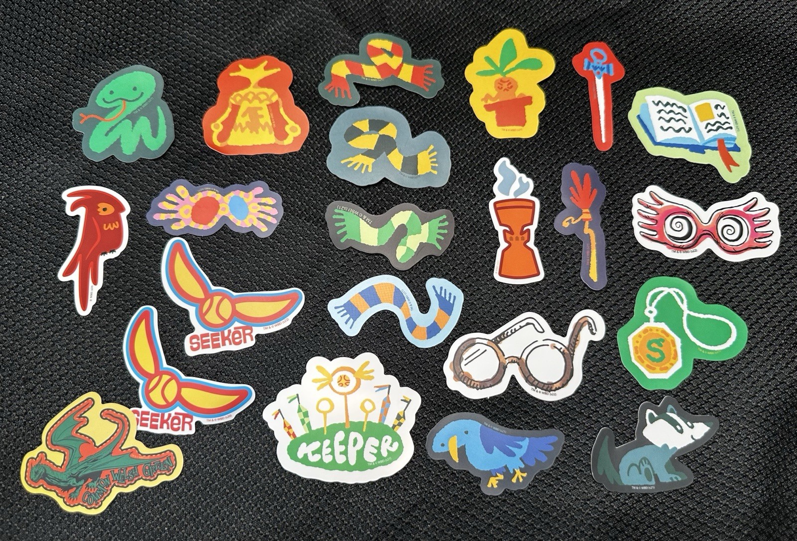 Harry Potter Stickers New Mixed Lot Of 141 Pieces Assorted Colors