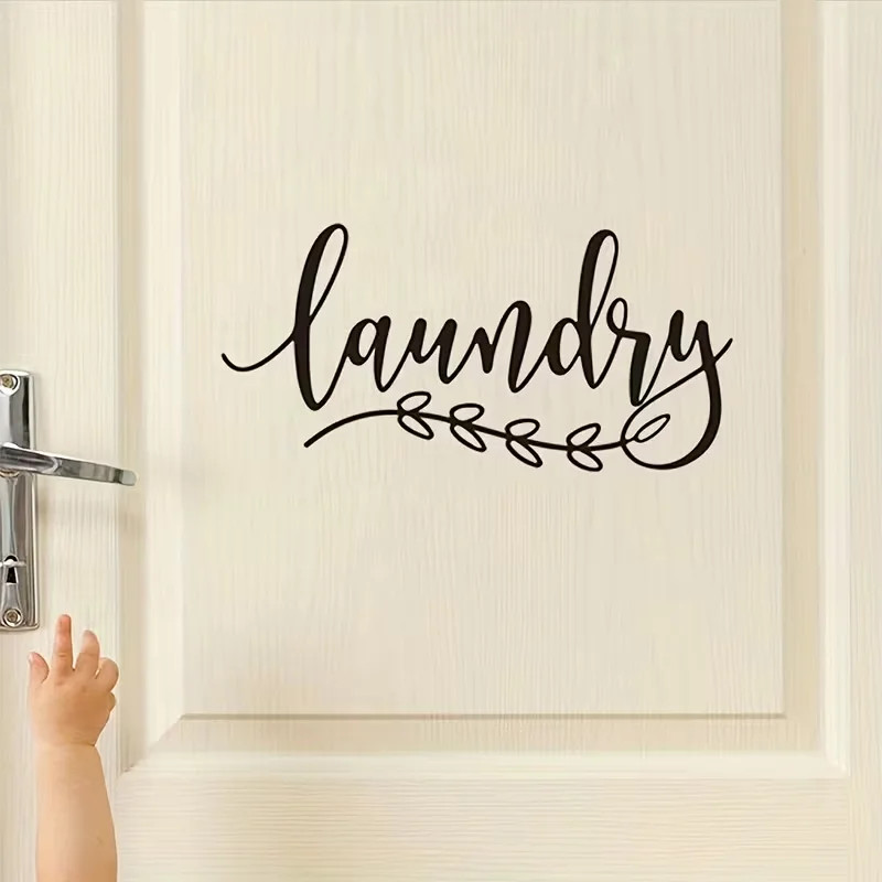 Laundry Room Sign Wall Decal Laundry Stickers Decal Quote Wall Art Stickers