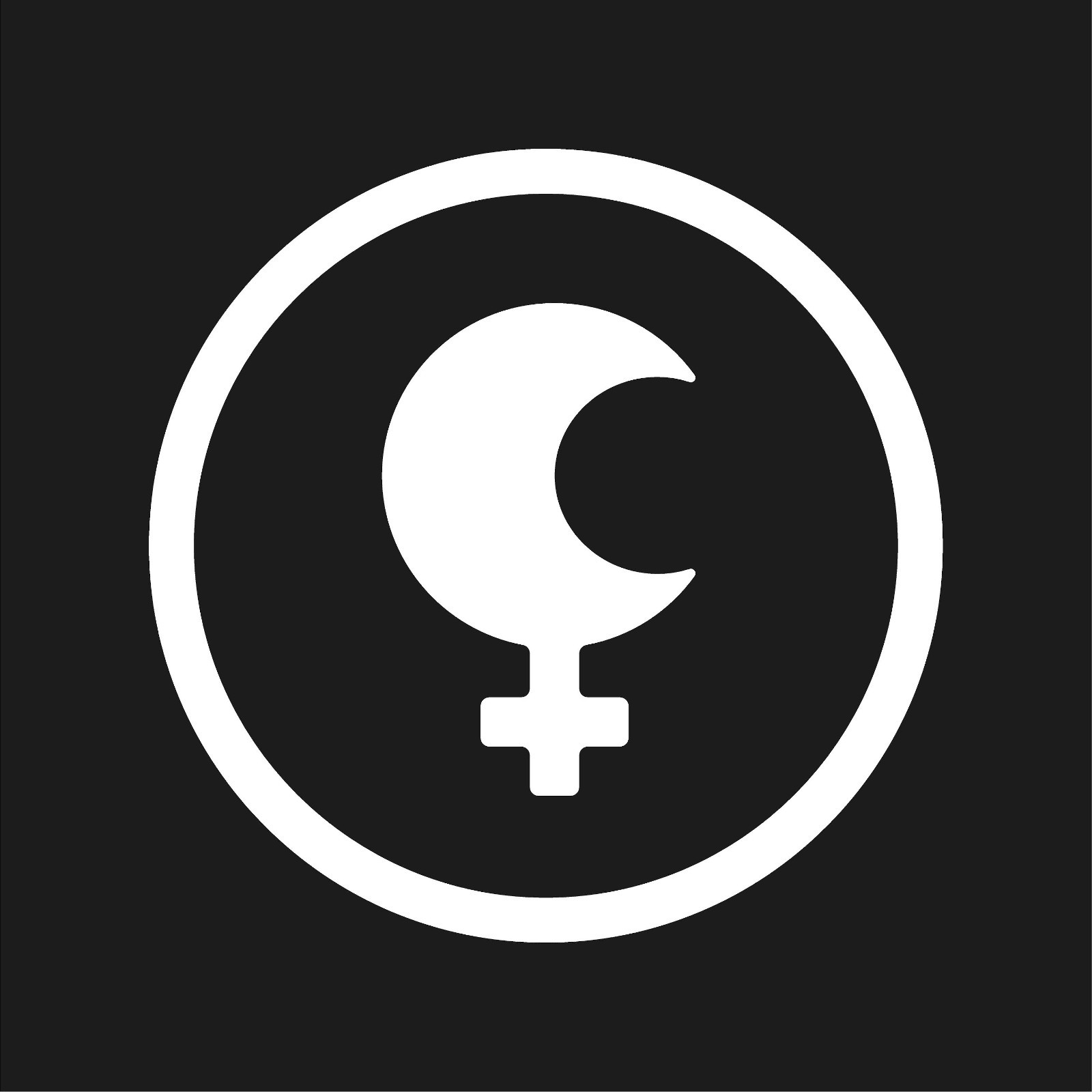 Lilith Symbol In Circle Astrology Sign Vinyl Decal Cosmic Bumper Sticker