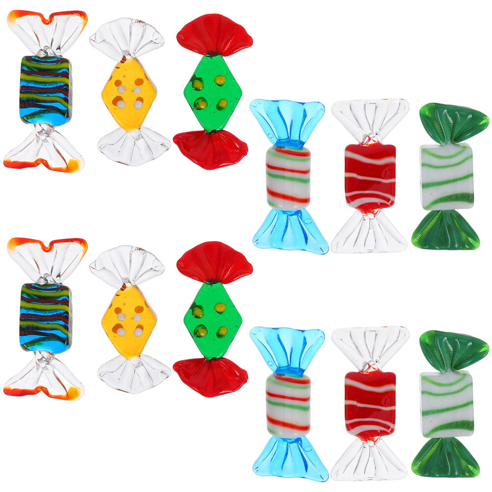 12 Pcs Faux Candy Artificial Candies Colored Office Decoration Store