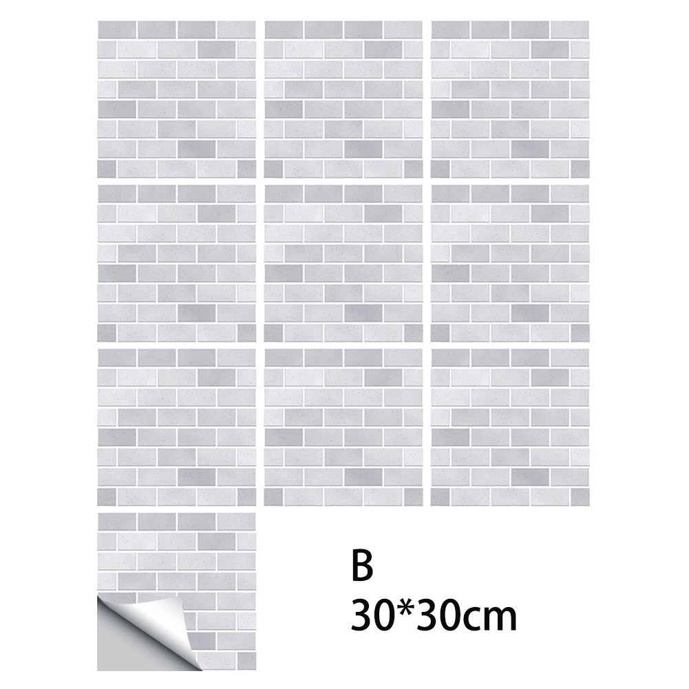 SelfStick Wall Tiles Stickers Minimal Hassle Refresh Your Home 10 Sheets