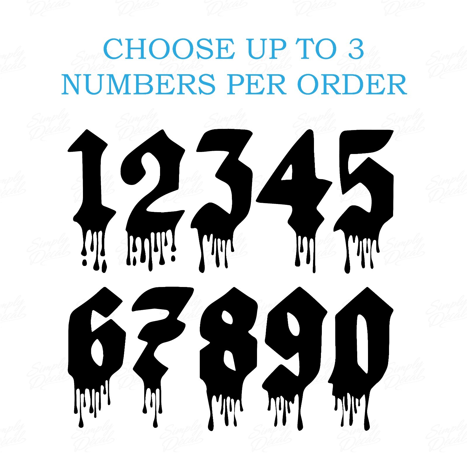 Paint Dripping Moto Decals – Stand Out on the Track⚡Custom RC Numbers BMX Plate⚡