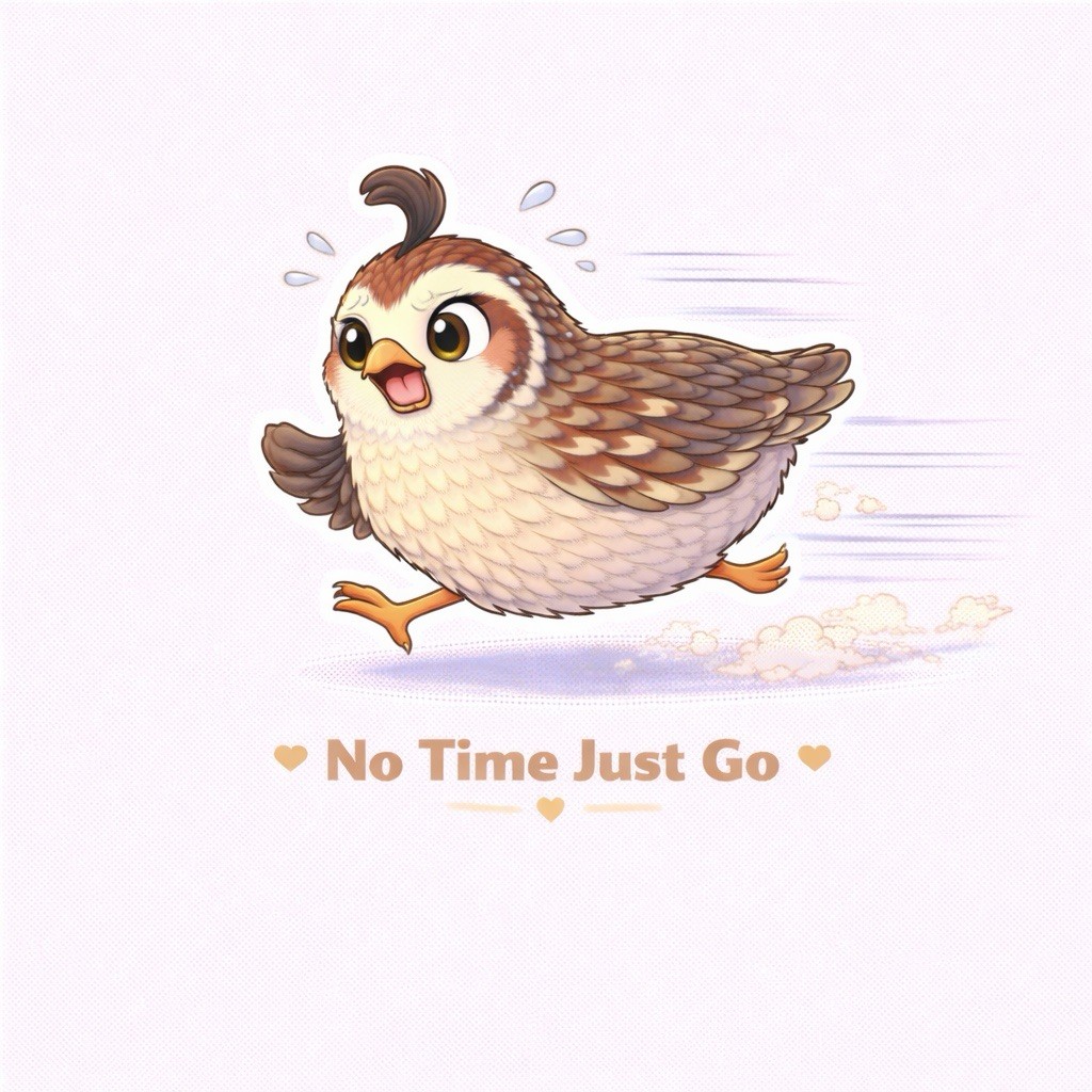 Funny Quail Sticker Set 12 Pack Cute Kawaii Bird Stickers Relatable Busy Life