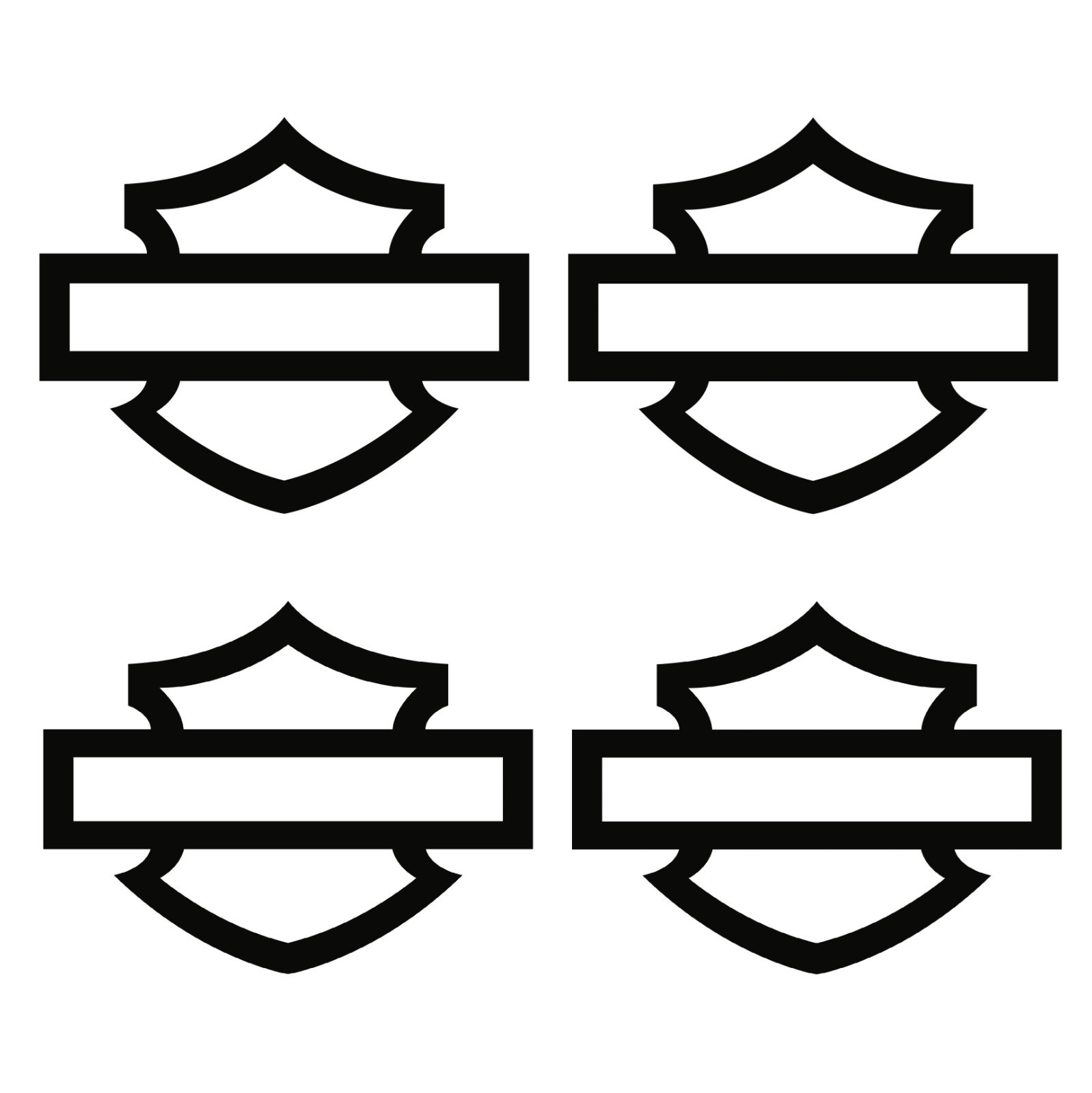Harley Bar and Shield sticker vinyl decal Road Glide – 2 pack