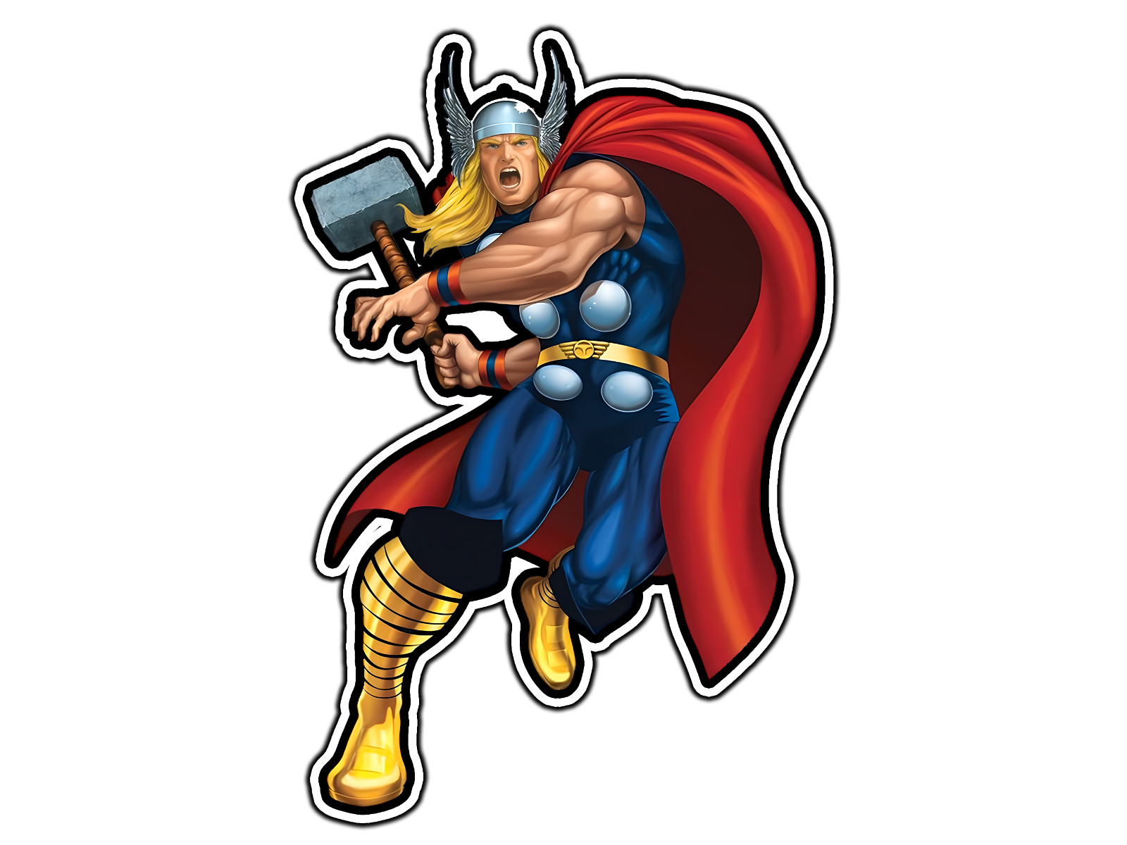 #0921 Thor #2 Superhero Sticker Waterproof Vinyl Decal Die-Cut Car Laptop