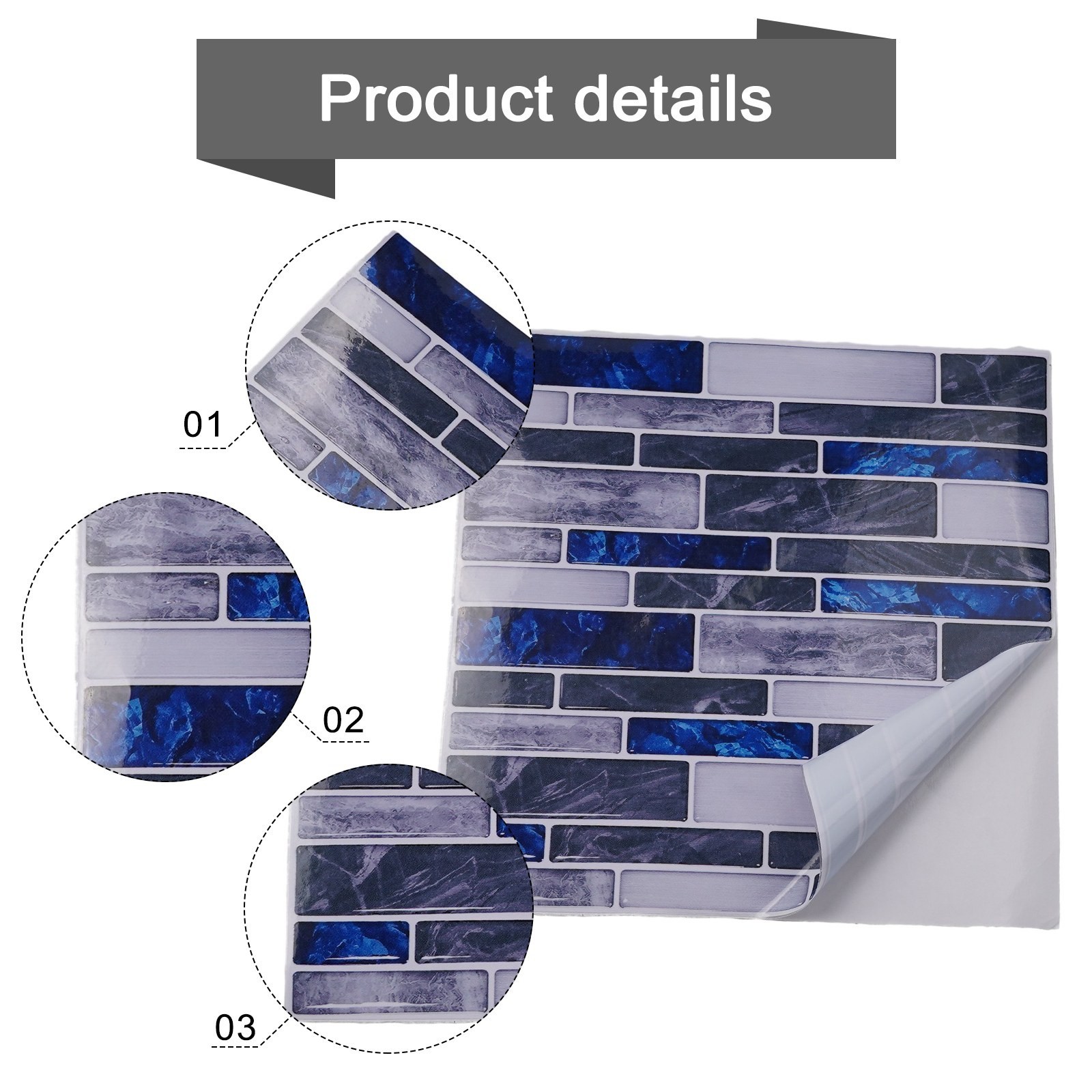 Accessories Wall Stickers Tile Stickers Vinyl Waterproof Home Accessories