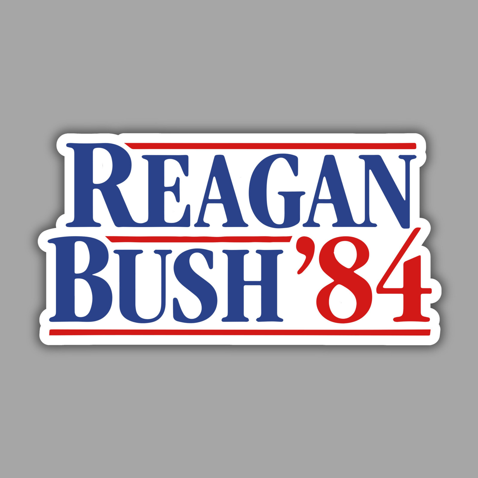 Reagan Bush ’84 Retro Reproduction 3″ Vinyl Laminated Sticker