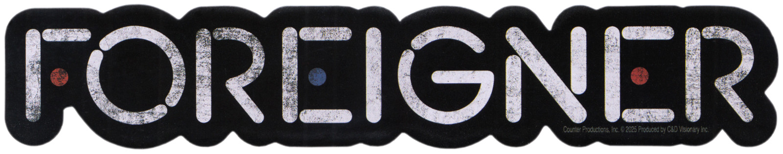 Sticker – Foreigner Logo 1980s Classic Rock Music Fan Band Tour Style Retro 6.5″