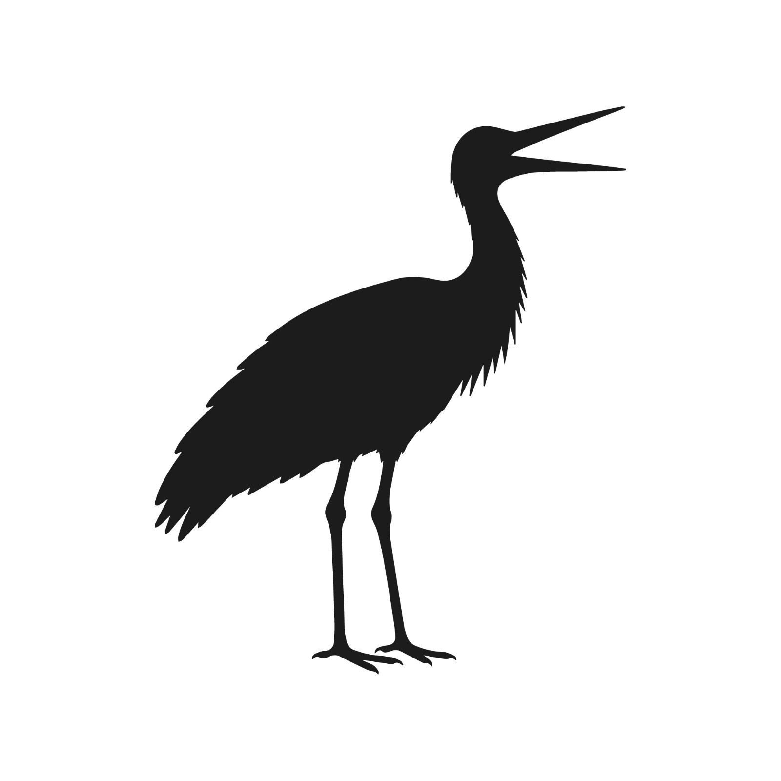 Stork Beak Open Wildlife Bird Vinyl Decal Window Wild birds life Sticker