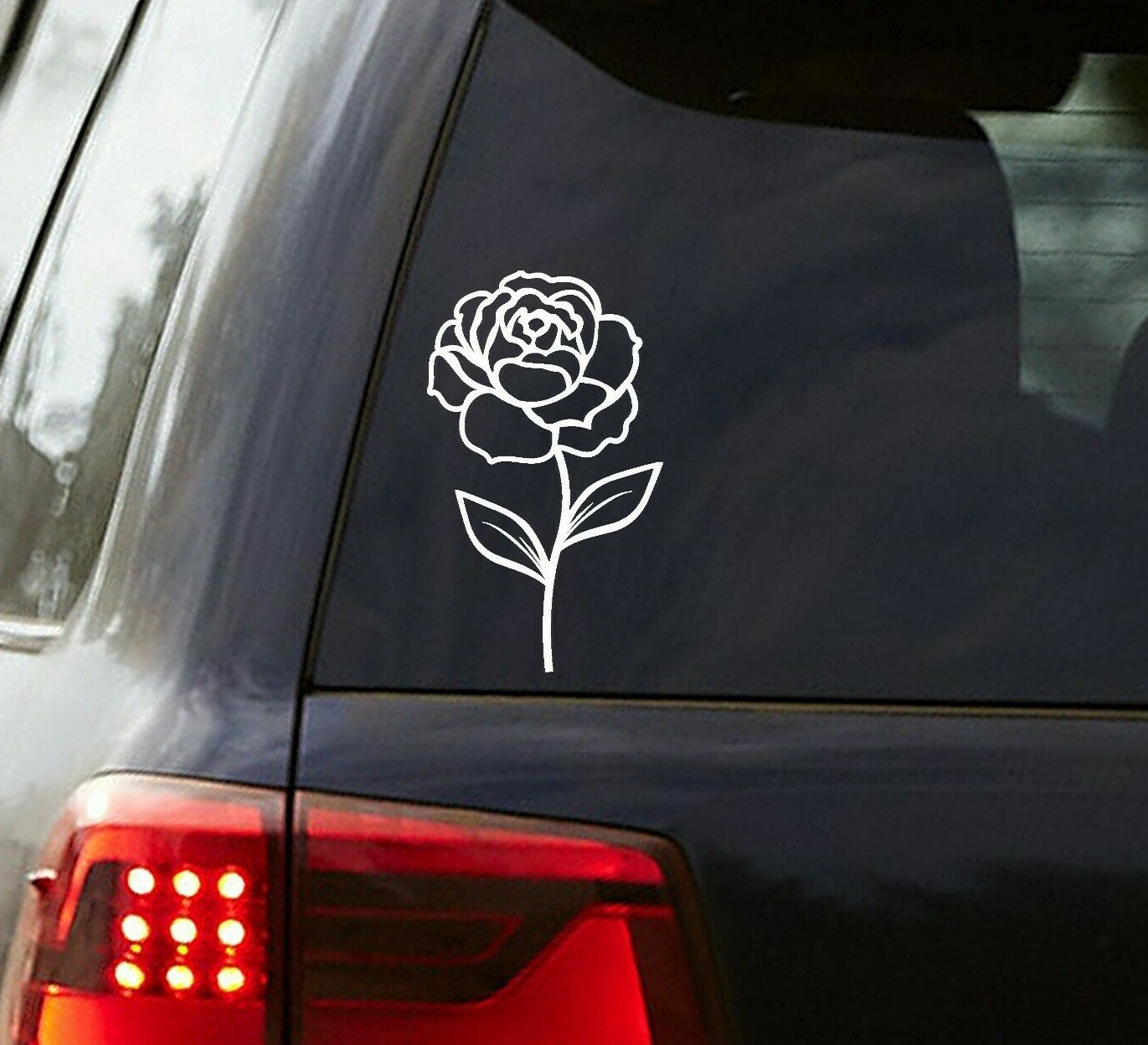 Rose Sticker, Rose Decal, Rose Laptop Sticker, Flower Sticker, Flower Decal
