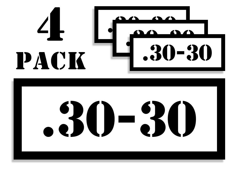 30-30 Ammo Can Label Stickers Decal Ammunition (4 pack)