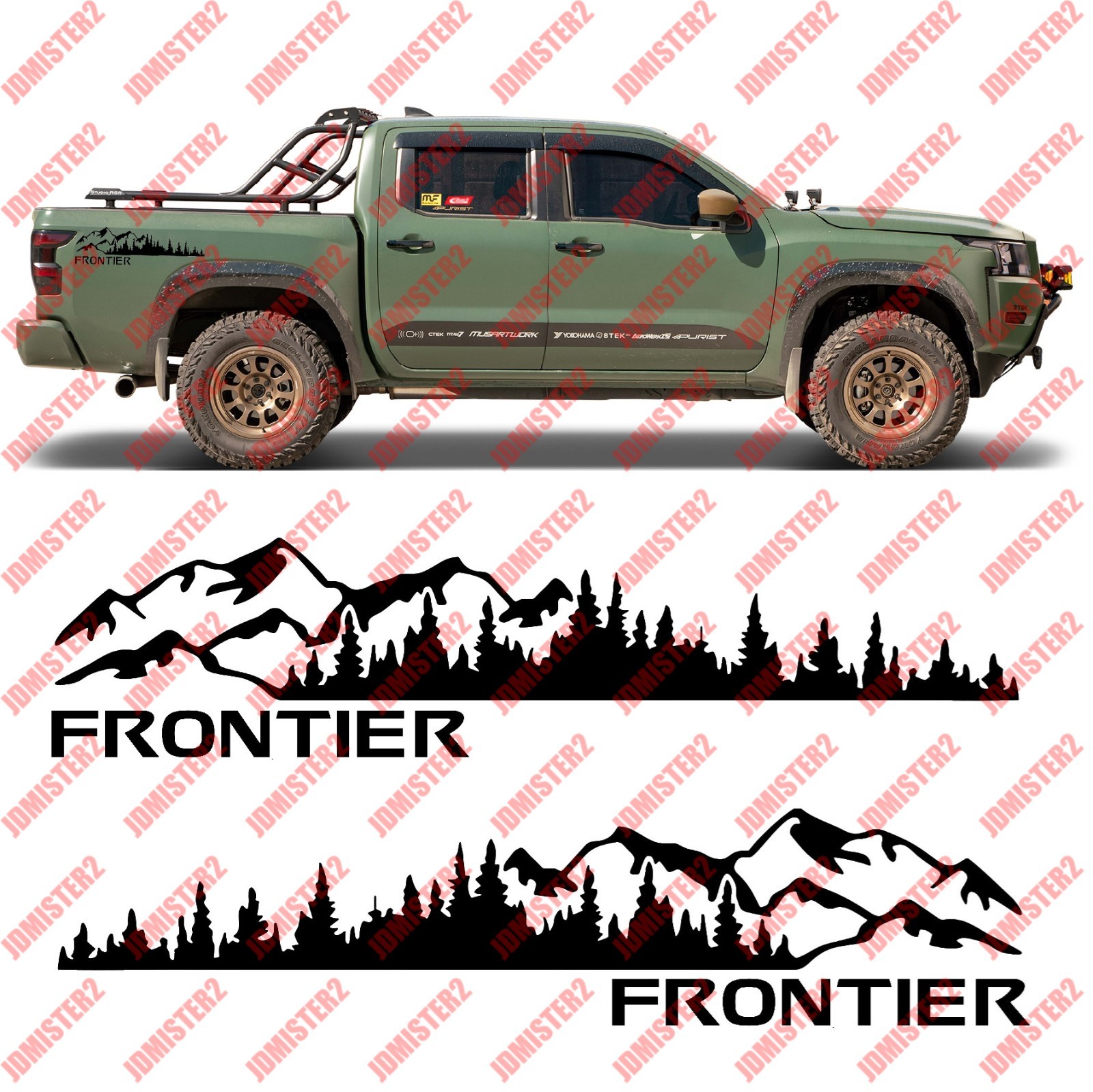Nissan Frontier Decal Frontier Bedside Die Cut Vinyl Graphics Sticker – Any Size
