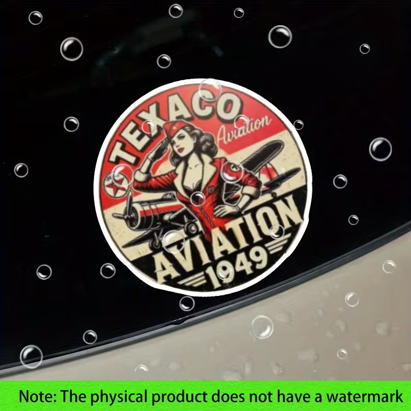 Vintage Texaco Aviation 1949 Retro Aviation Sticker Decal Aviation Accessories