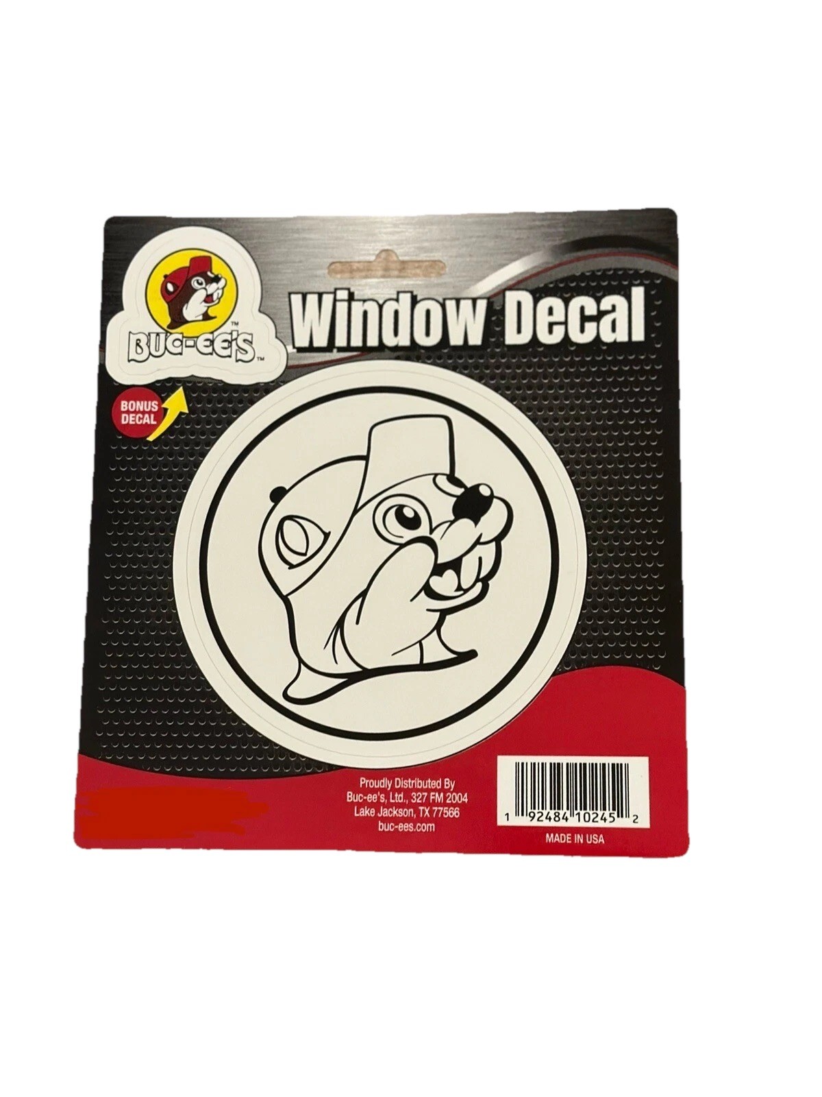 NEW Buc-ee’s Window Decal • White with a Bonus Small Buc-ee’s Logo