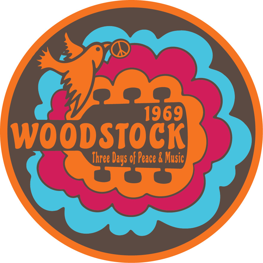 1969 Woodstock 3 Days of Peace & Music Retro Hippie Peace Vinyl Decal Sticker