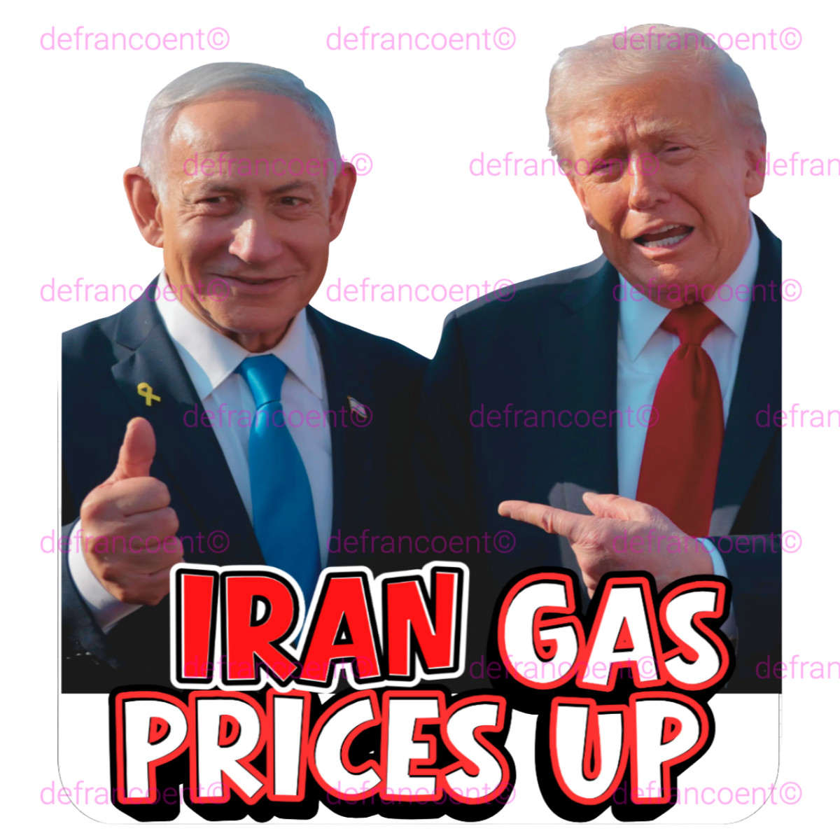 Gas Stickers Trump I Did That Gas Pump Iran Gas Prices Up! 100 pk Bibi Holo