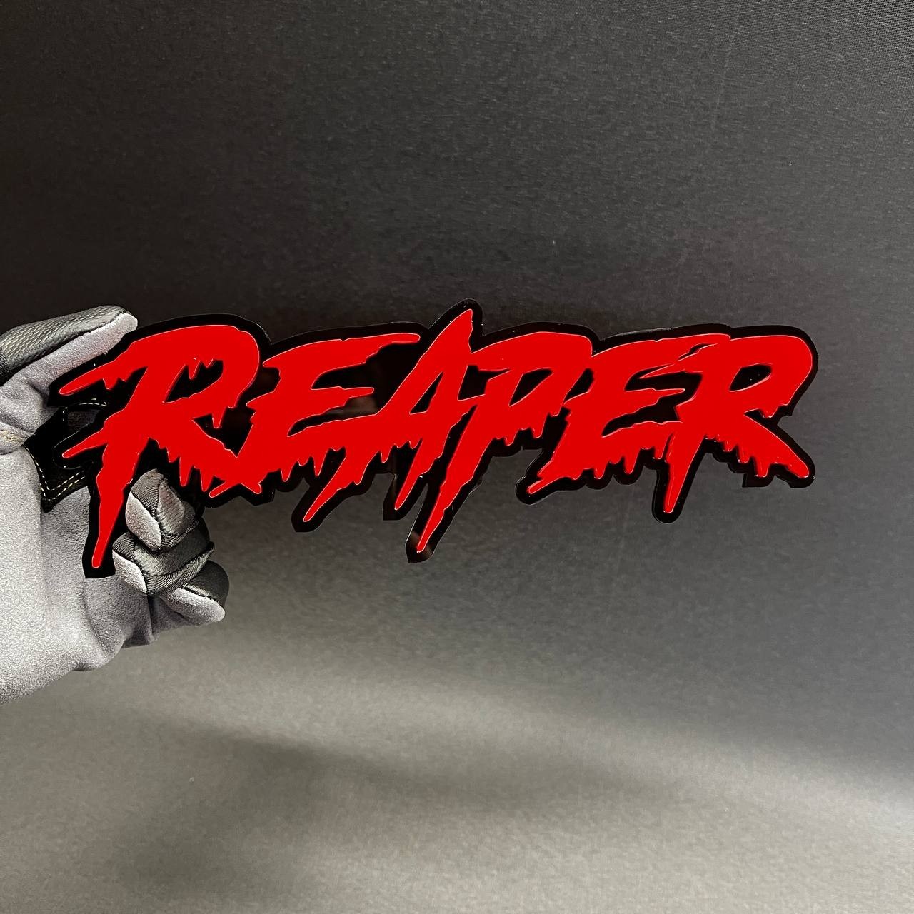 1PC REAPER Custom 3D Text Car Badge Fender Emblem Tailgate Toolbox Decal