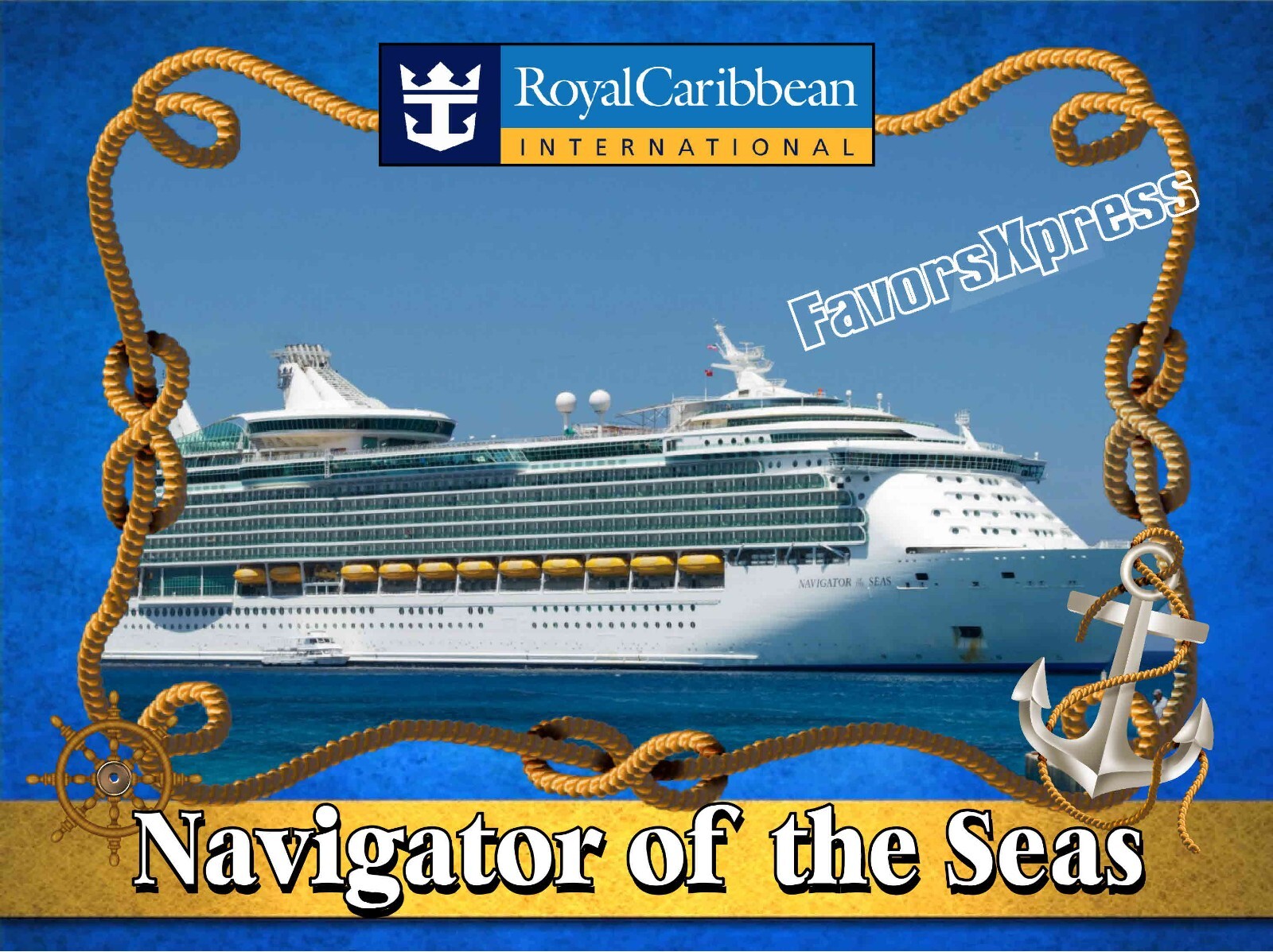 ROYAL CARIBBEAN NAVIGATOR OF THE SEAS CRUISE SHIP PHOTO MAGNET 4 X 3 INCHES