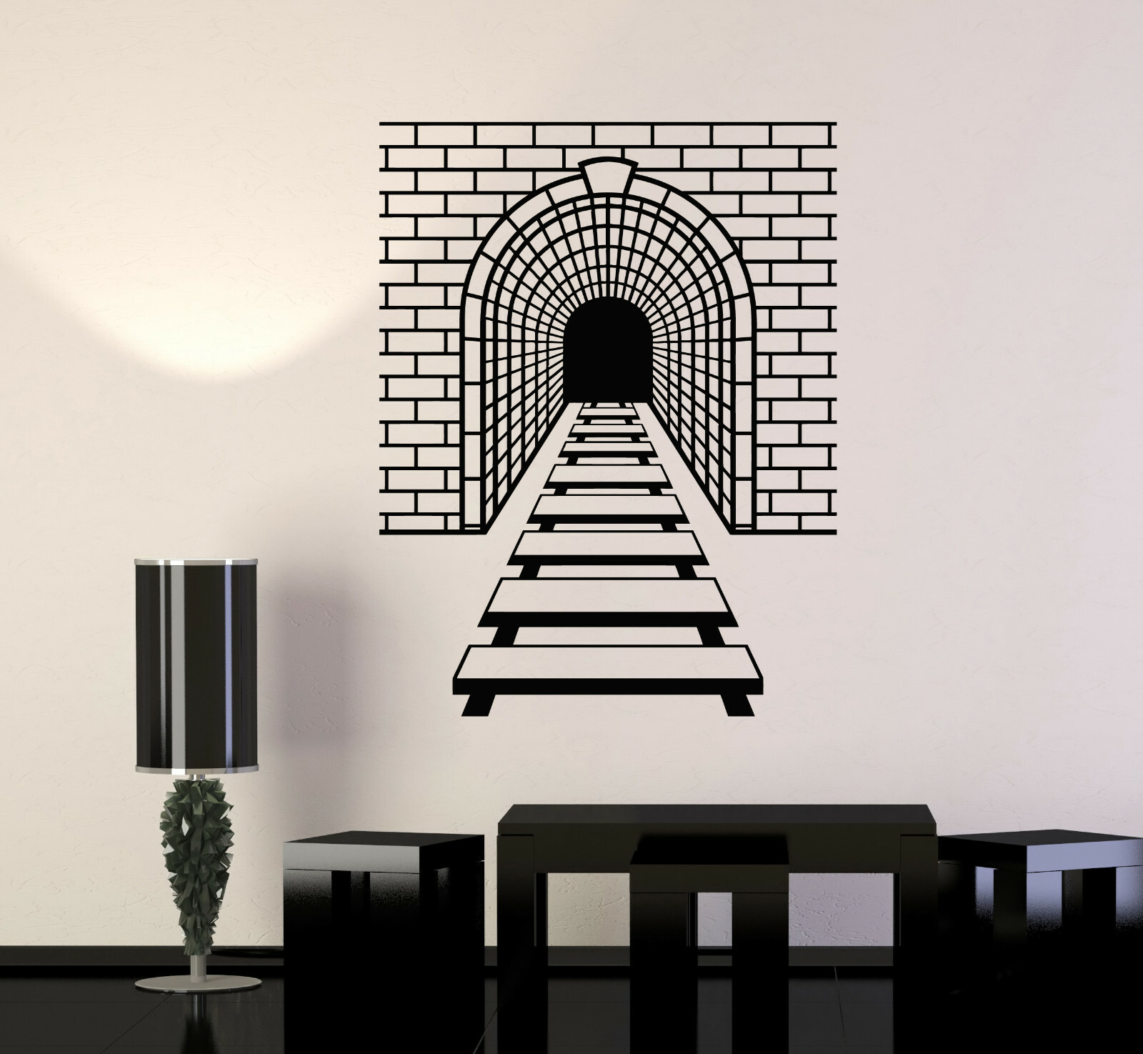 Vinyl Wall Decal Railroad Tunnel Railway Kids Room Art Decor Stickers (ig5207)