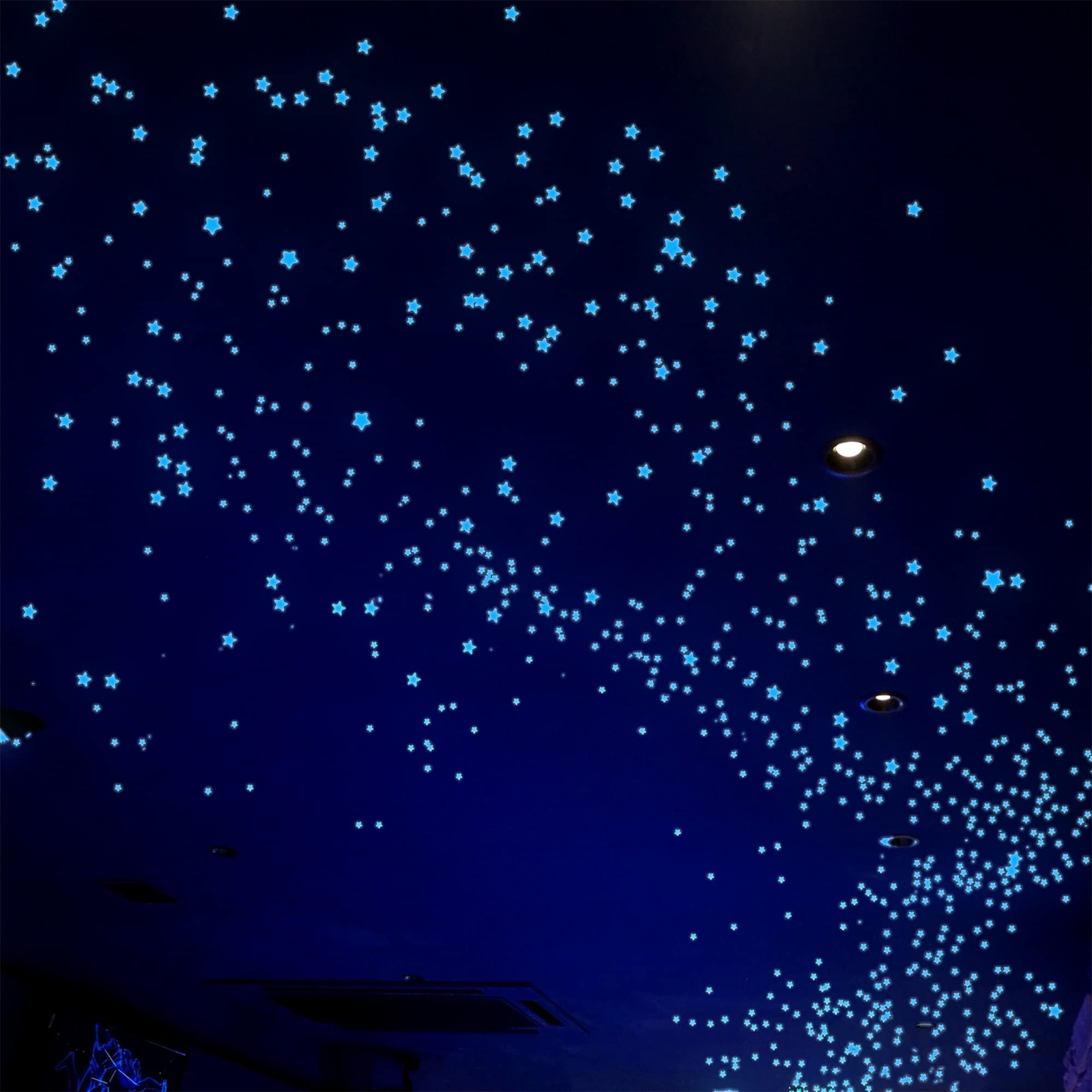 Glow in The Dark Stars Decals Decor for Ceiling 633 Pcs Realistic 3D Stickers…