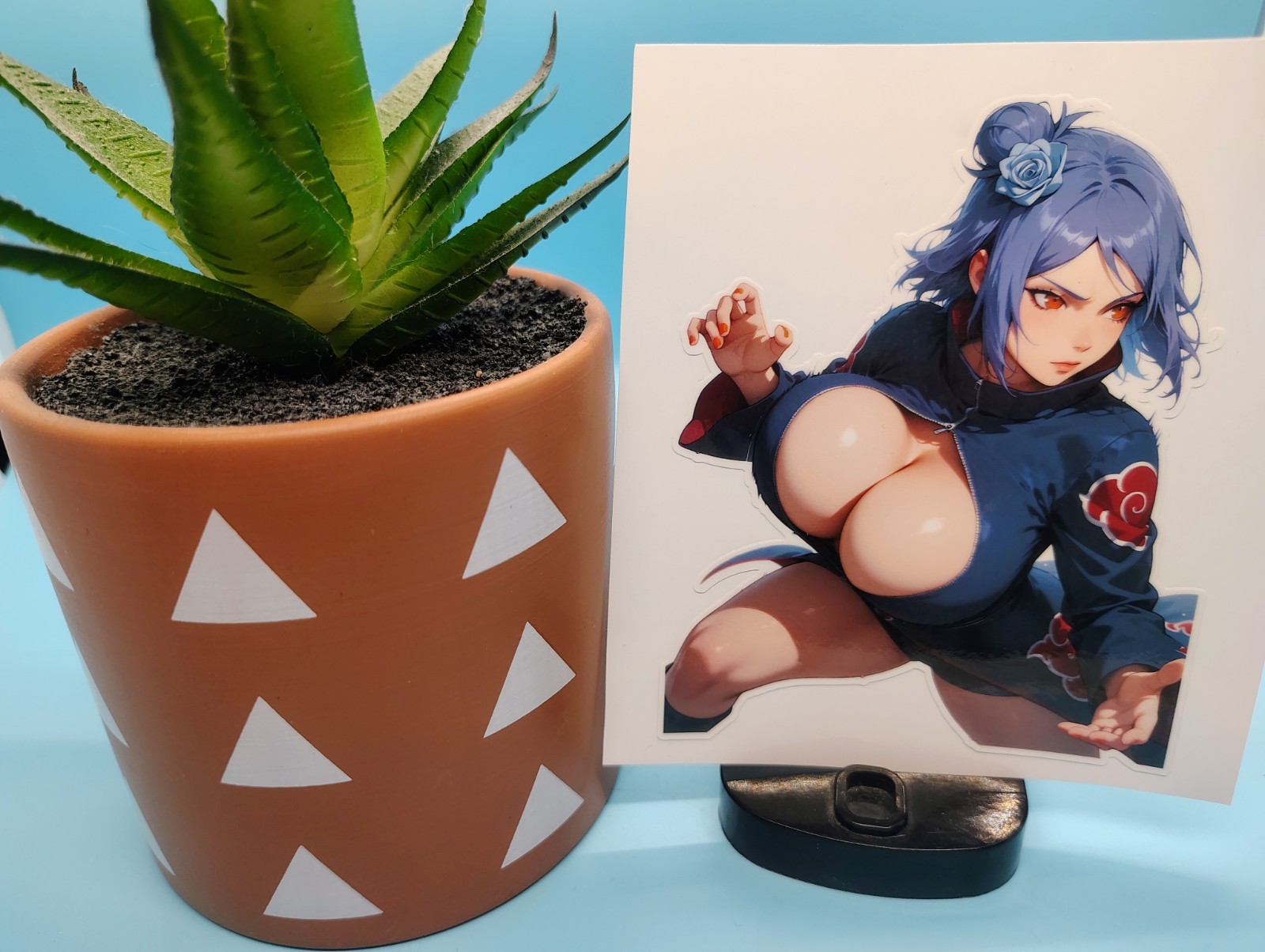 (4.5 Inches) Konan (Oppai) – Water-Resistant Vinyl Sticker