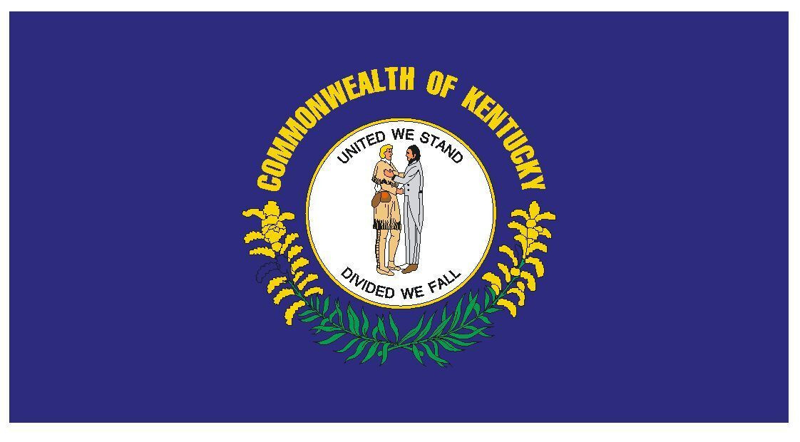 Kentucky State Flag Sticker Decal F257