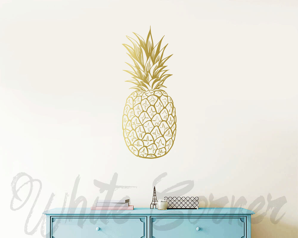 Pineapple Wall Decals – Pineapple Decals, Pineapple Decor, Pineapple Gift ga13