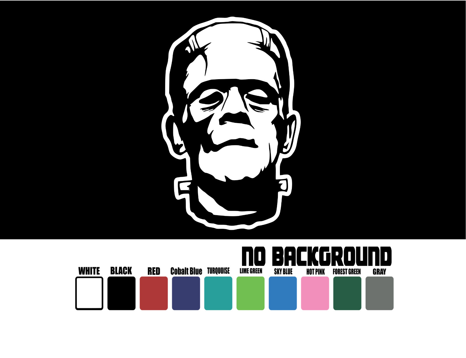 Frankenstein Vinyl Decal Sticker Die Cut Window Car Truck Laptop Door Wall