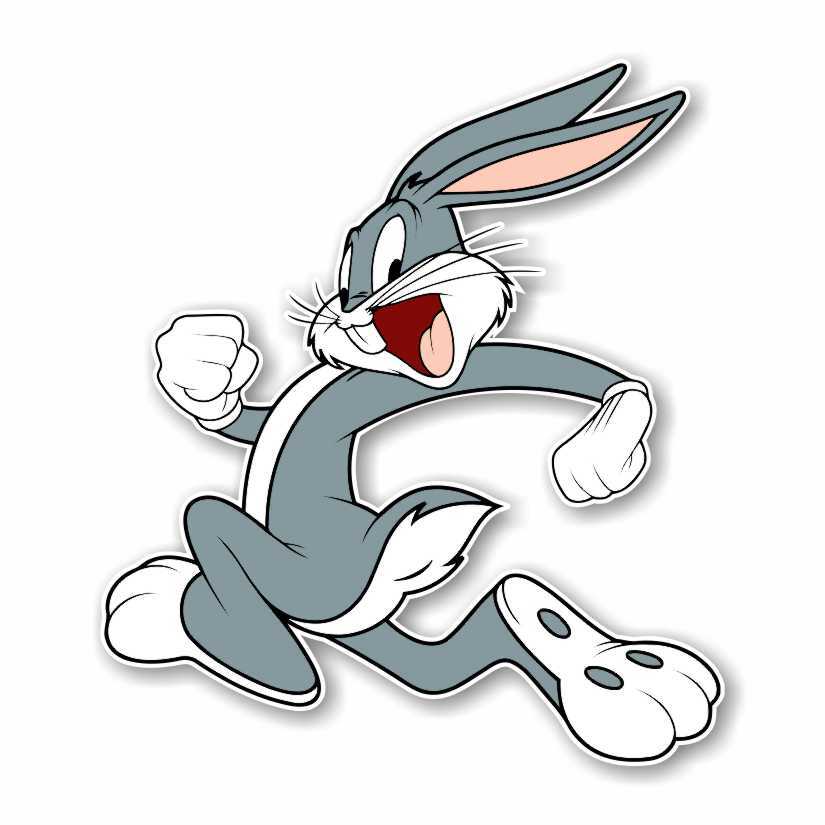 Bugs Bunny Running Precision Cut Decal