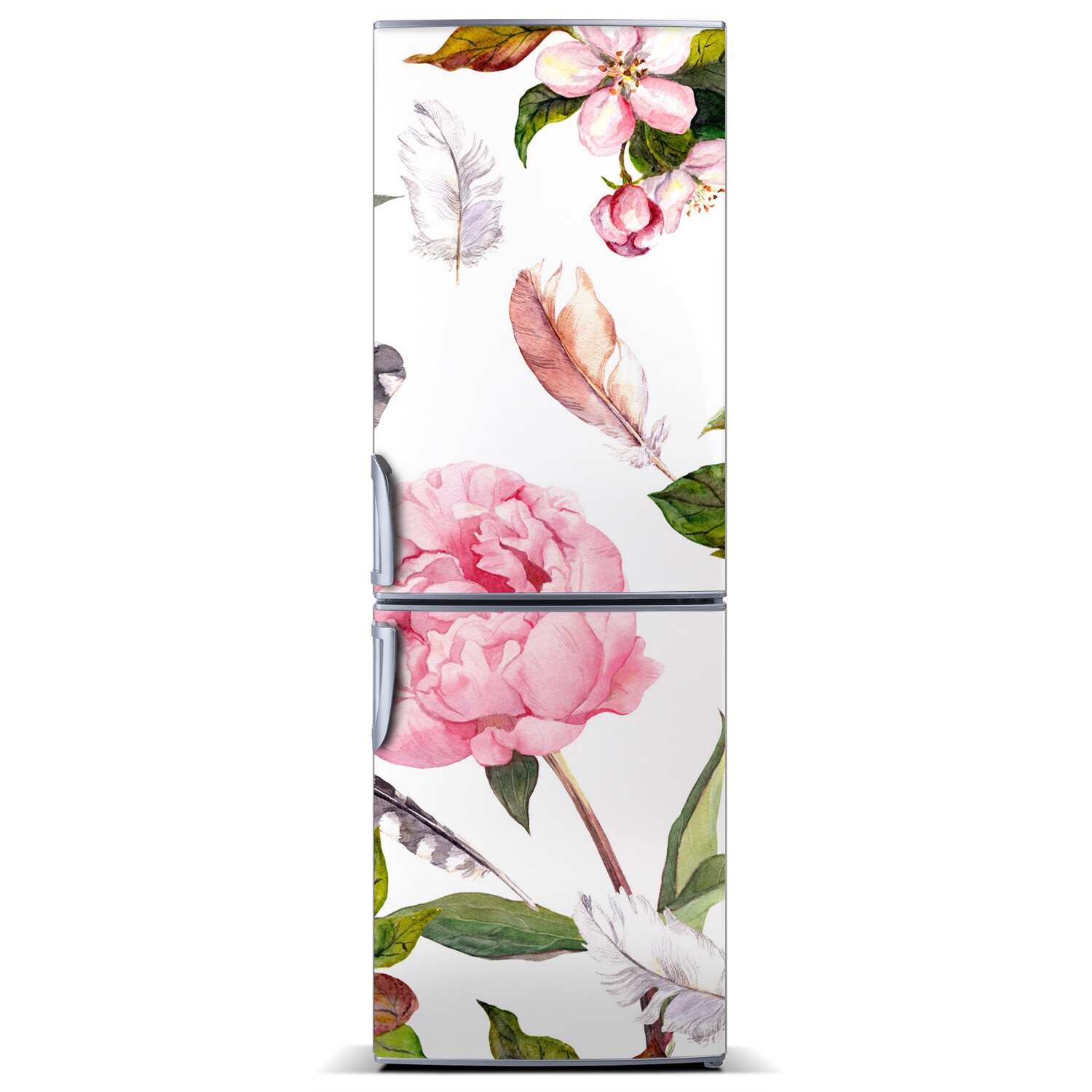 3D Refrigerator Wall Self Adhesive Removable Sticker Flowers Floral pattern