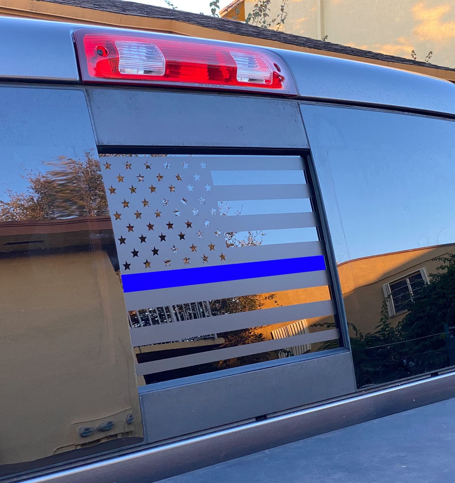“Rear Window American Flag Decals for 20192026 Chevy Silverado GMC Sierra”