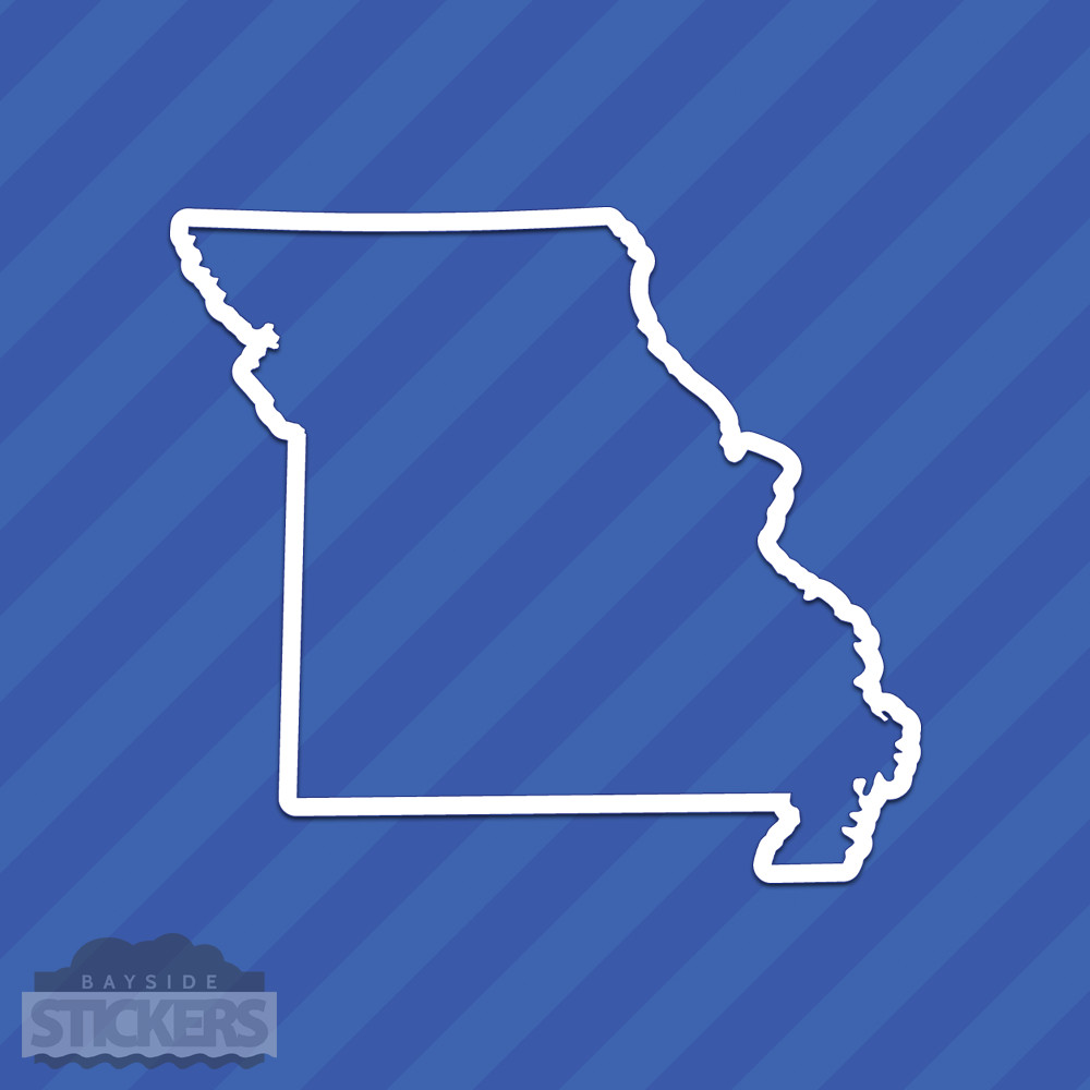 Missouri MO State Outline Vinyl Decal Sticker