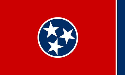 State of Tennessee Flag Sticker Decal USA Tennessee State